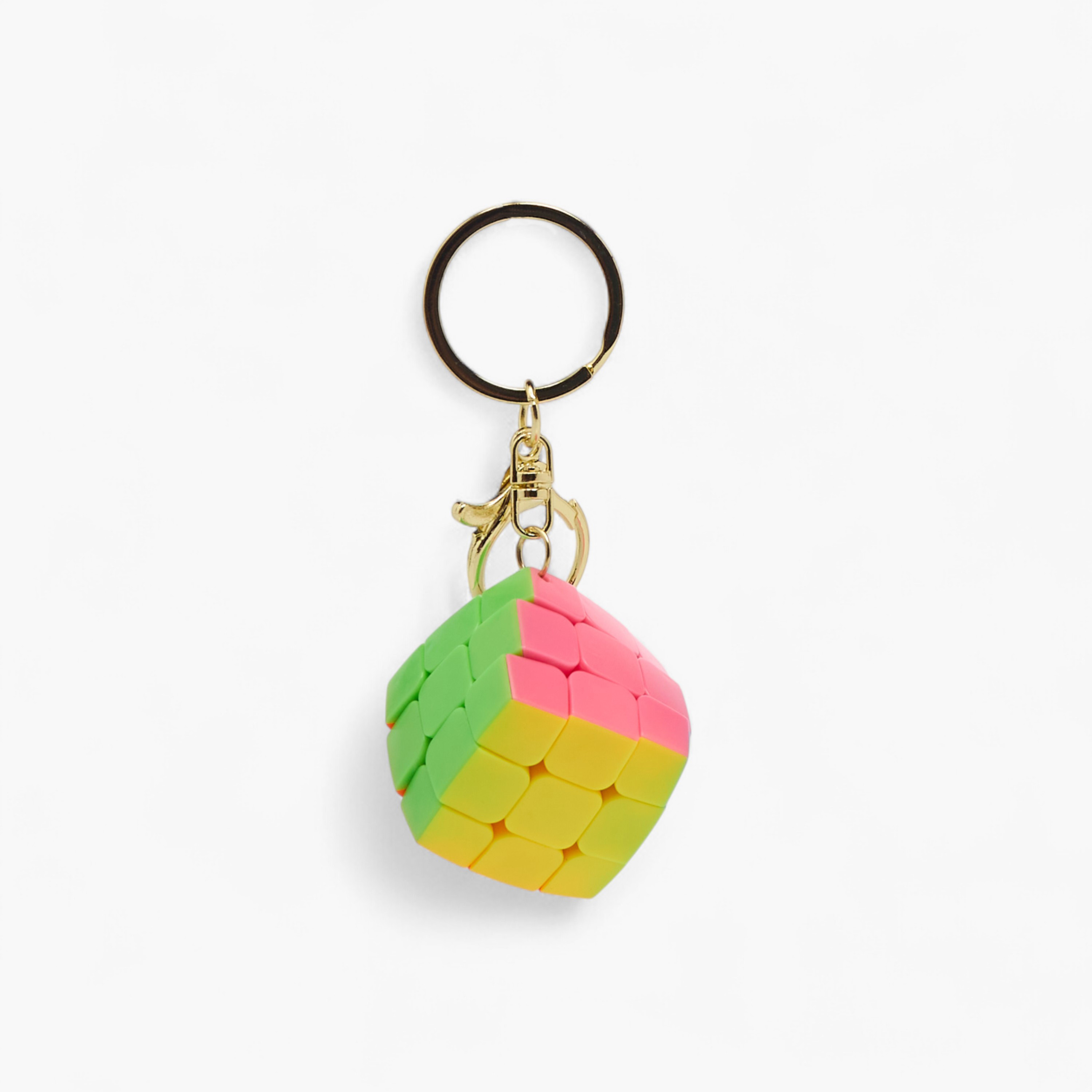 Miniature Puzzle Cube Charm Keyring with Lobster Hook-girls-accessories-keyringsandbagcharms-image-1