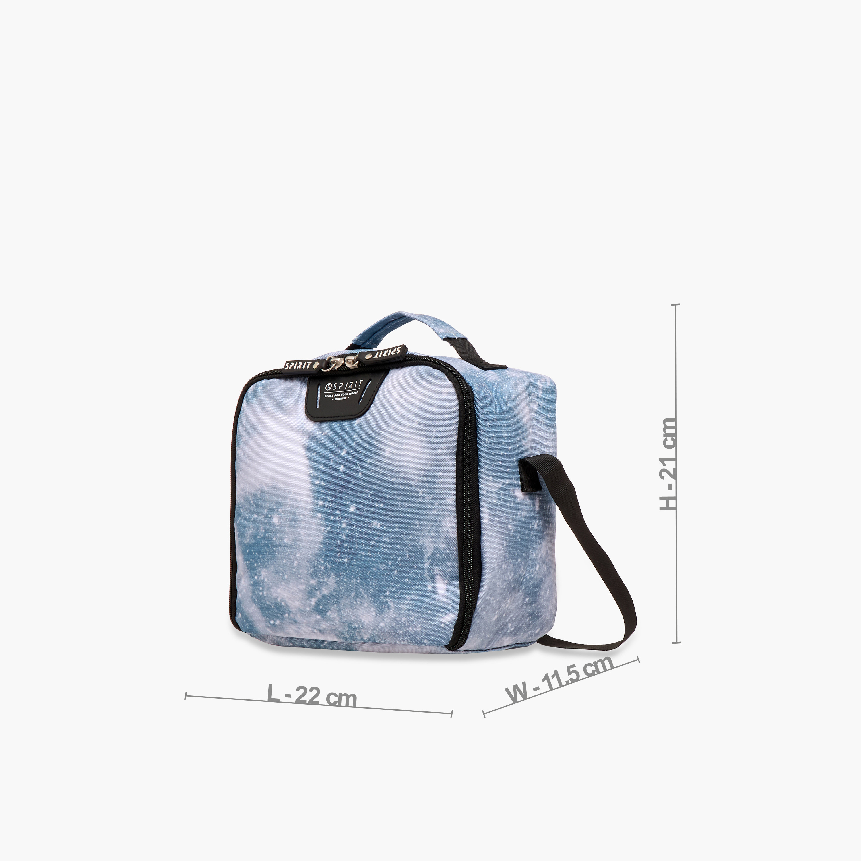 Spirit Printed Lunch Bag with Adjustable Strap and Zip Closure-school-lunchessentials-lunchbags-image-2