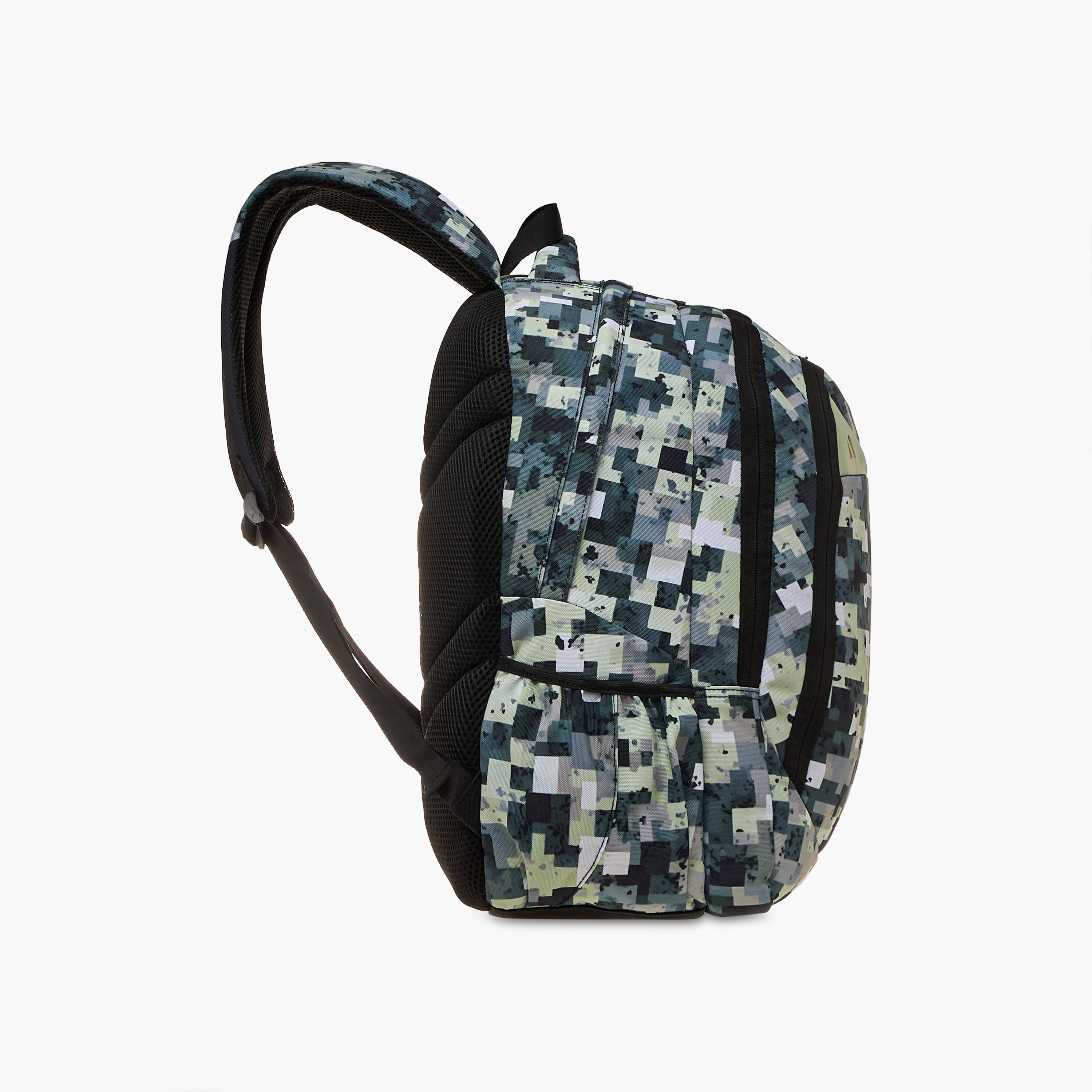 Spirit Pixel Print 18.5-inch Backpack with Adjustable Straps and Zip Closure - 47x33x15 cms-school-bagsandbackpacks-backpacks-image-5