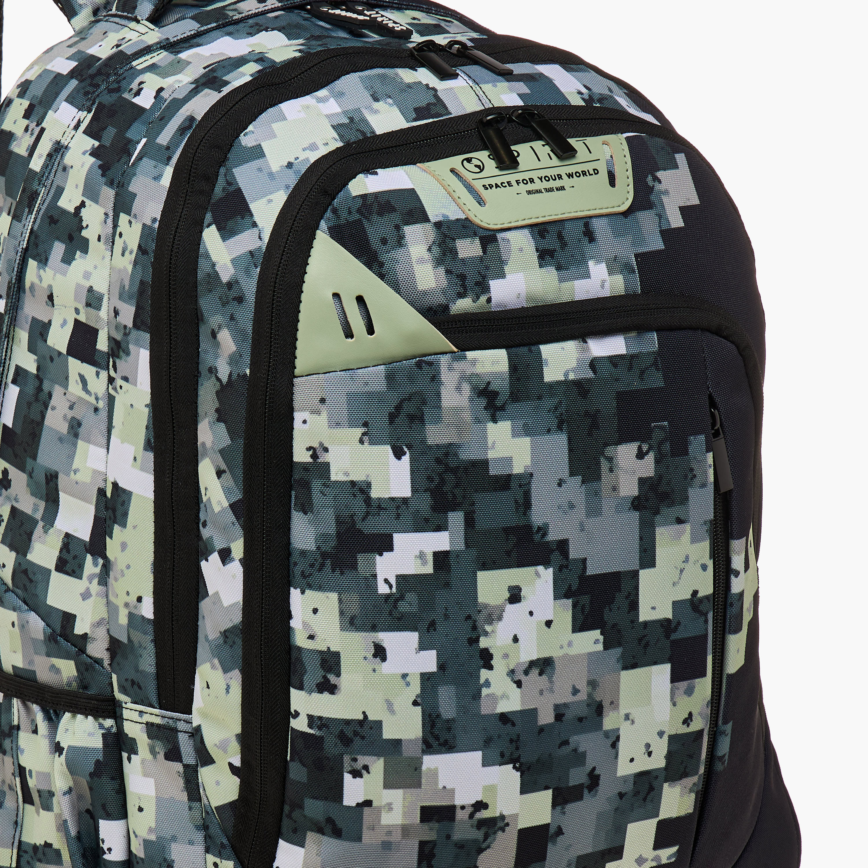 Spirit Pixel Print 18.5-inch Backpack with Adjustable Straps and Zip Closure - 47x33x15 cms-school-bagsandbackpacks-backpacks-image-9