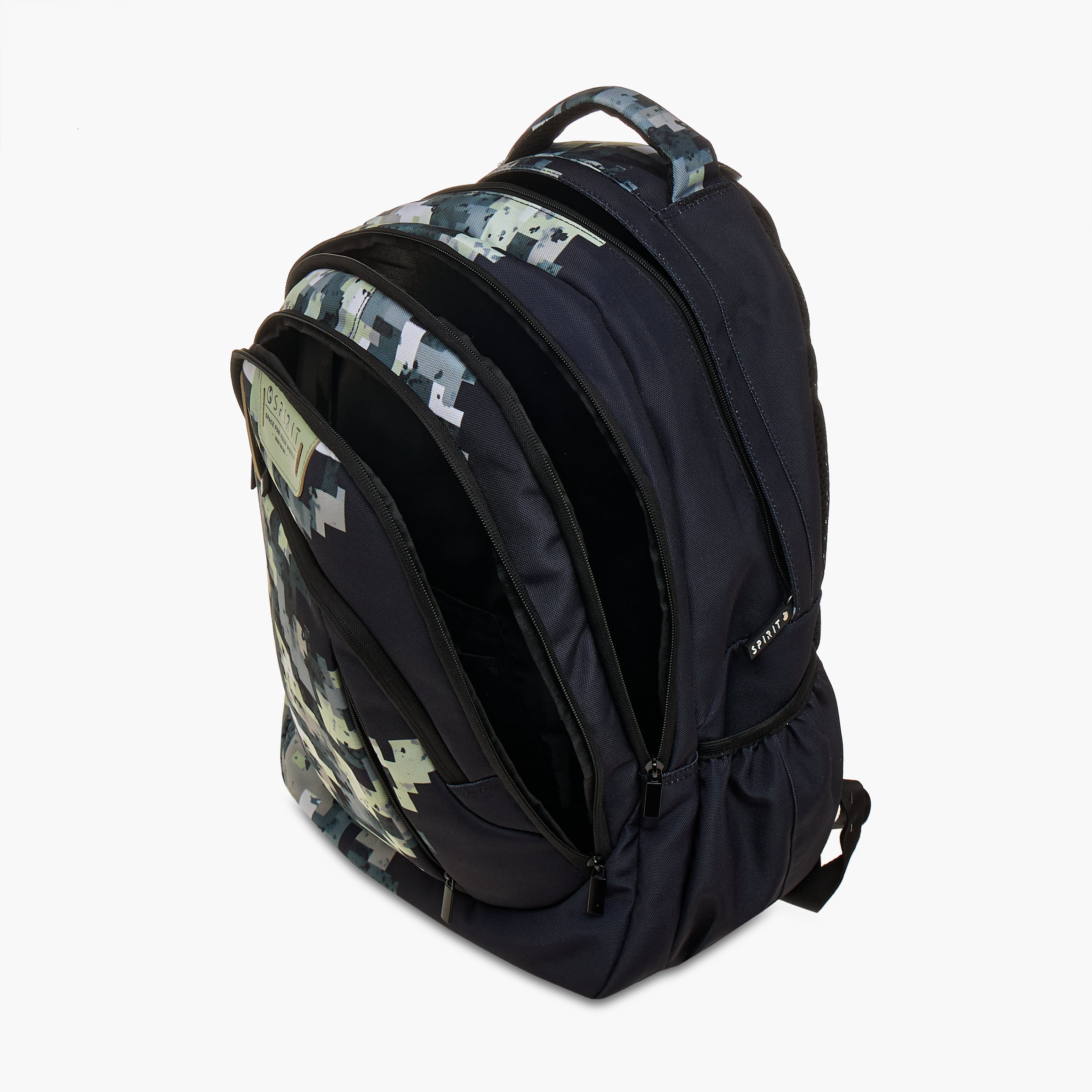Spirit Pixel Print 18.5-inch Backpack with Adjustable Straps and Zip Closure - 47x33x15 cms-school-bagsandbackpacks-backpacks-image-11