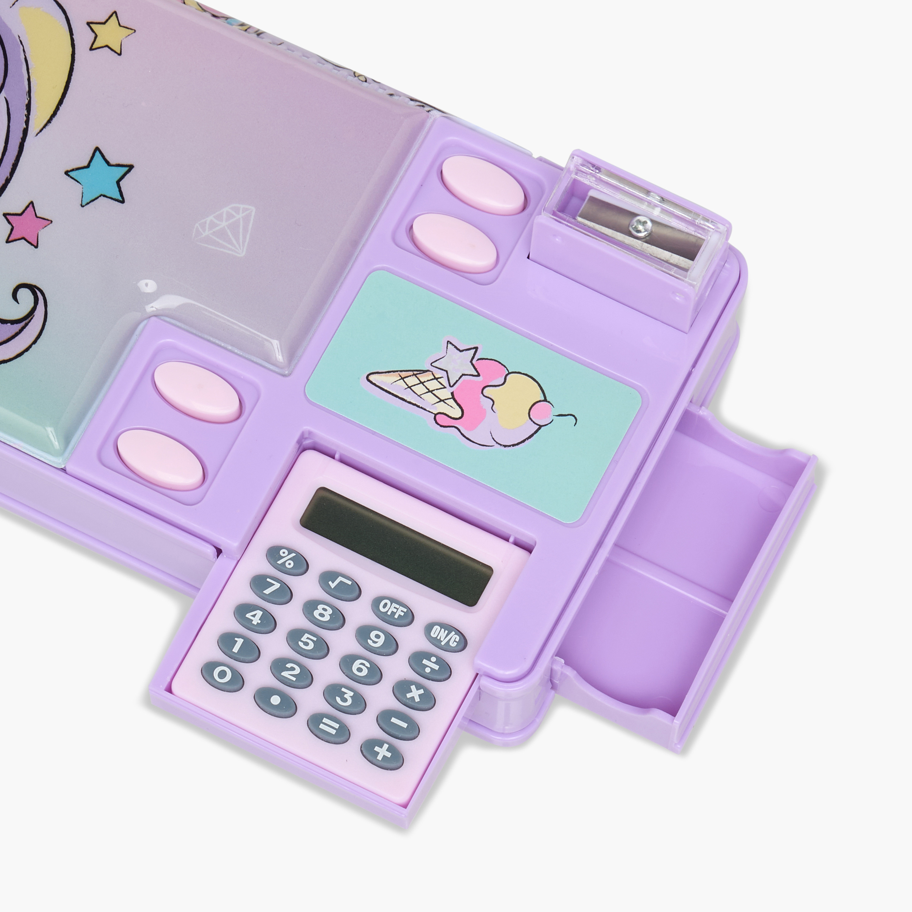 مقلمة متعددة الوظائف بطبعات يونيكورن من جونيورز-school-stationery-pencilcases-image-6