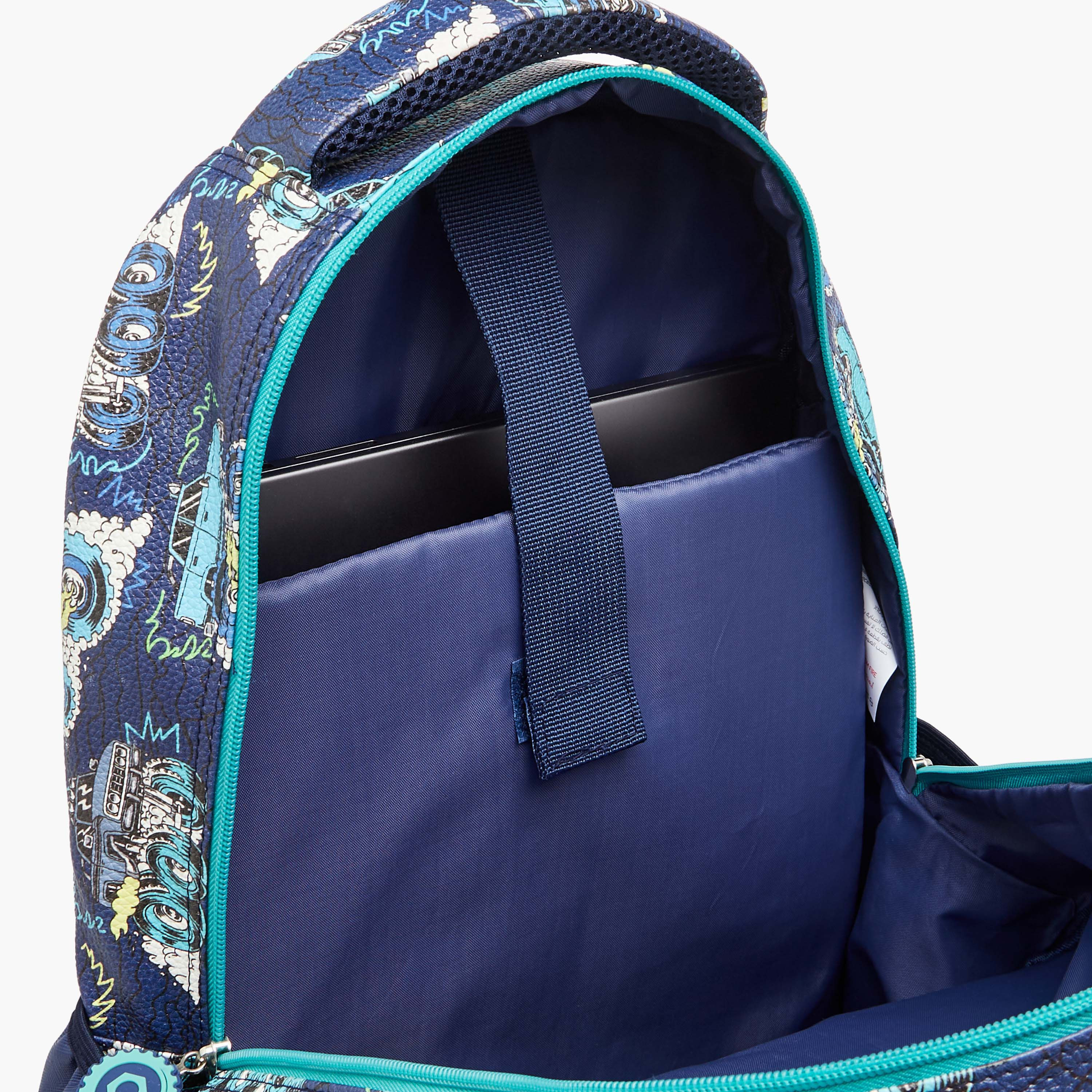 شنطة ظهر بطبعات مركبات الوحوش وسحّاب إغلاق من جونيورز - 16 بوصة-school-bagsandbackpacks-backpacks-image-14