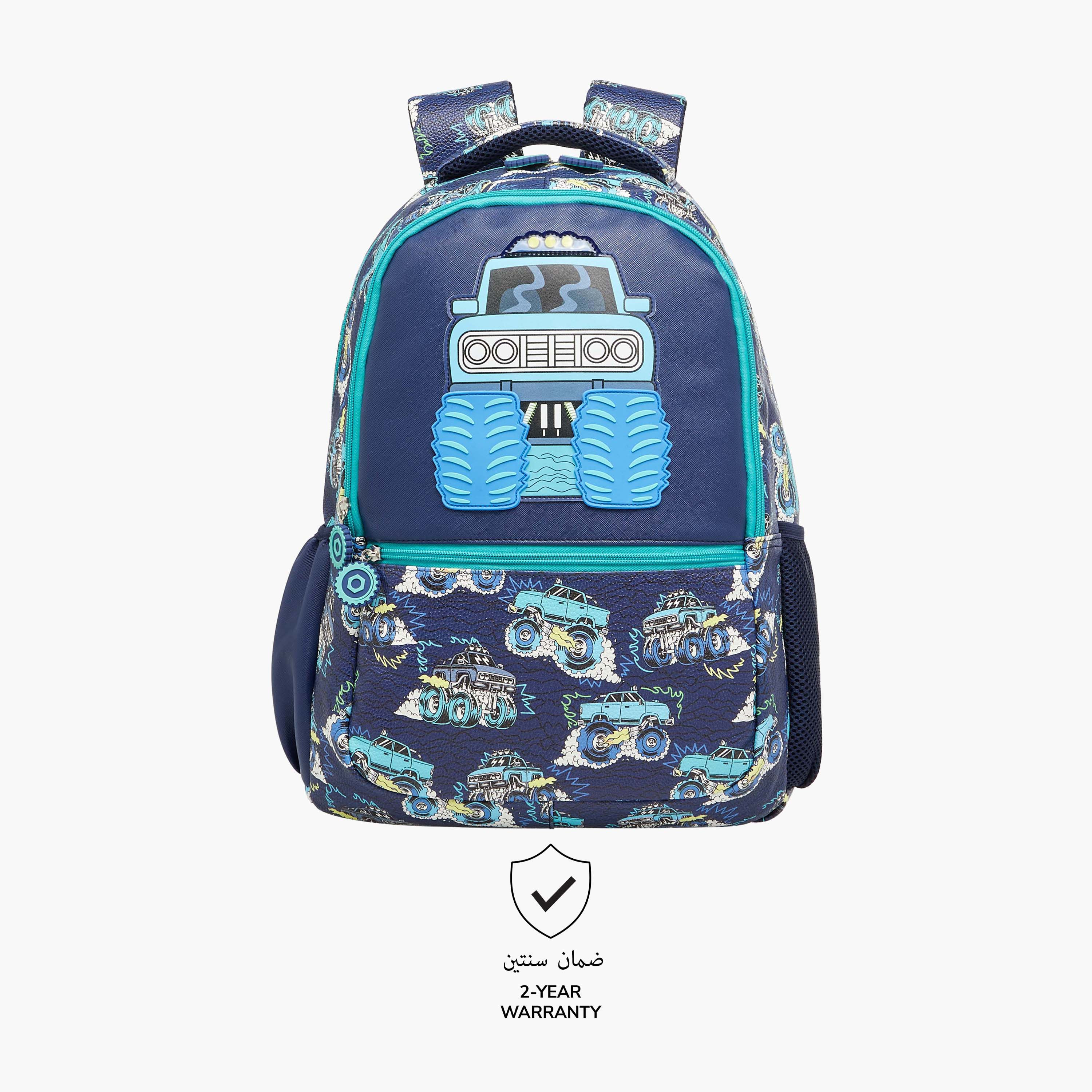 شنطة ظهر بطبعات مركبات الوحوش وسحّاب إغلاق من جونيورز - 16 بوصة-school-bagsandbackpacks-backpacks-image-6