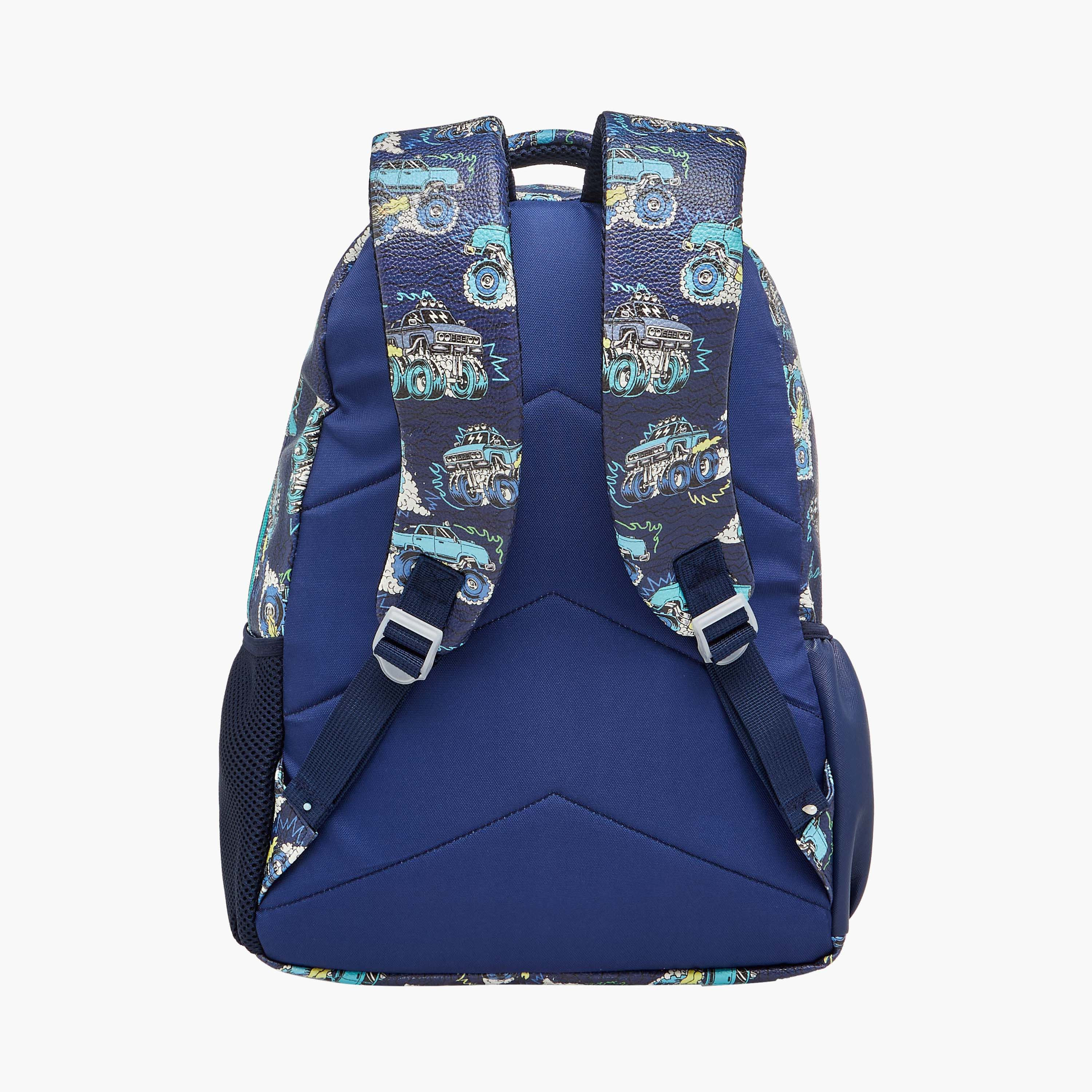 شنطة ظهر بطبعات مركبات الوحوش وسحّاب إغلاق من جونيورز - 16 بوصة-school-bagsandbackpacks-backpacks-image-7