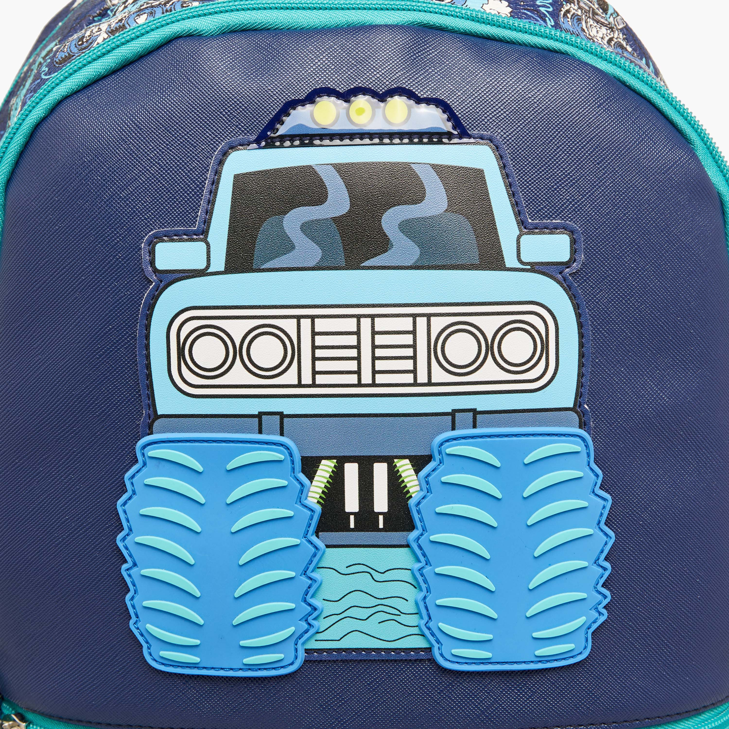 شنطة ظهر بطبعات مركبات الوحوش وسحّاب إغلاق من جونيورز - 16 بوصة-school-bagsandbackpacks-backpacks-image-11