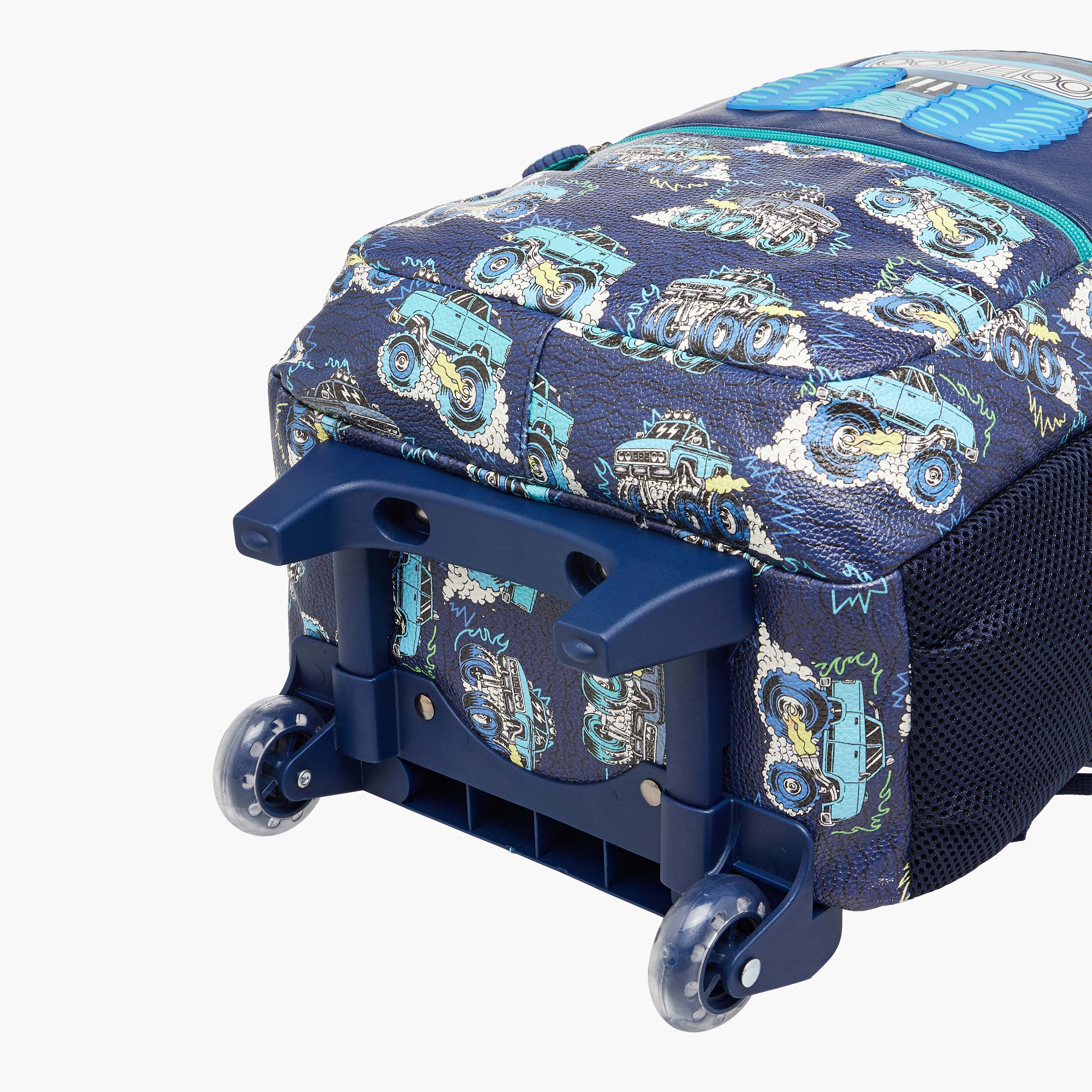 Juniors Vehicles Trolley Bag for Boys 5-8 Years with Adjustable Strap -school-bagsandbackpacks-trolleybags-image-11
