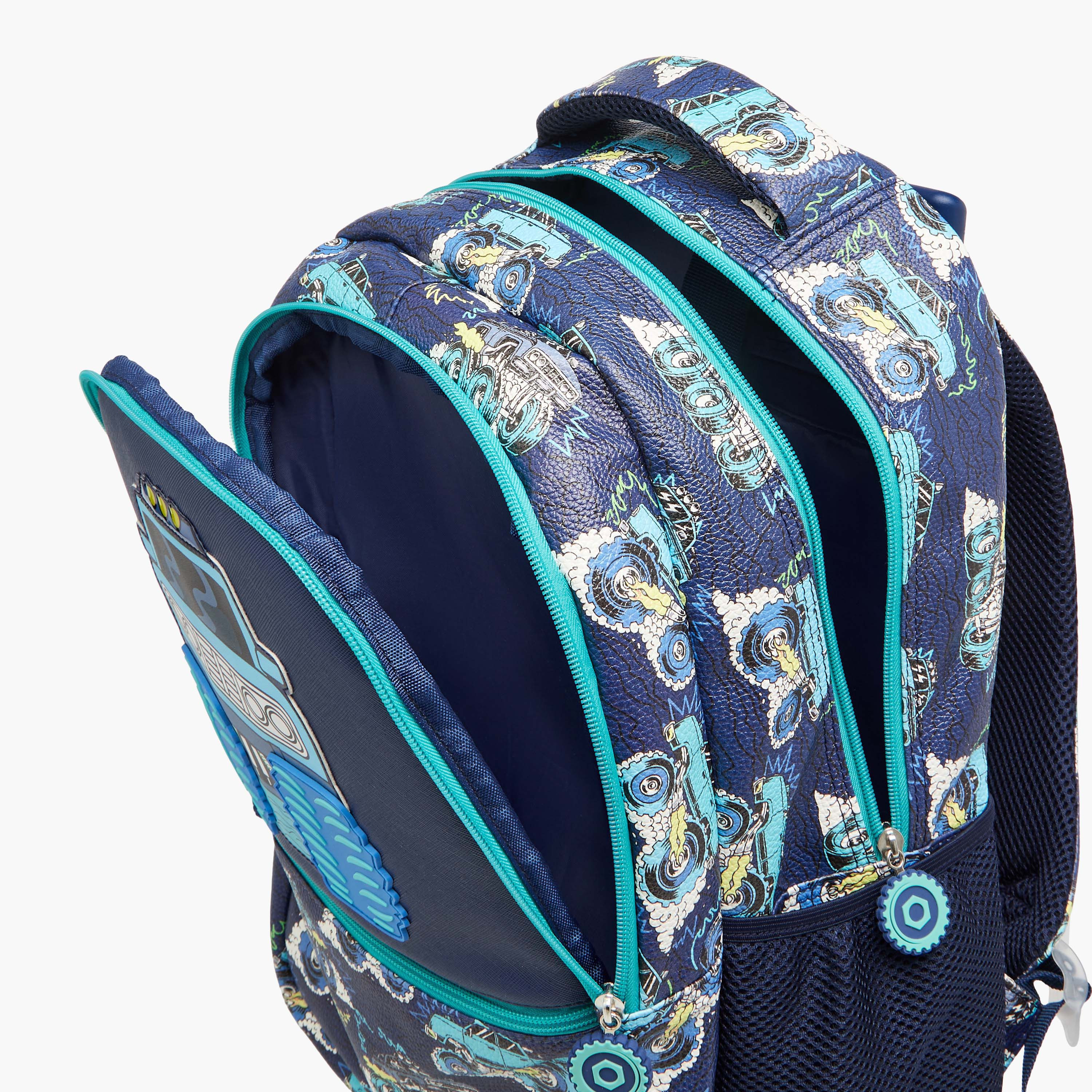 Juniors Vehicles Trolley Bag for Boys 5-8 Years with Adjustable Strap -school-bagsandbackpacks-trolleybags-image-14