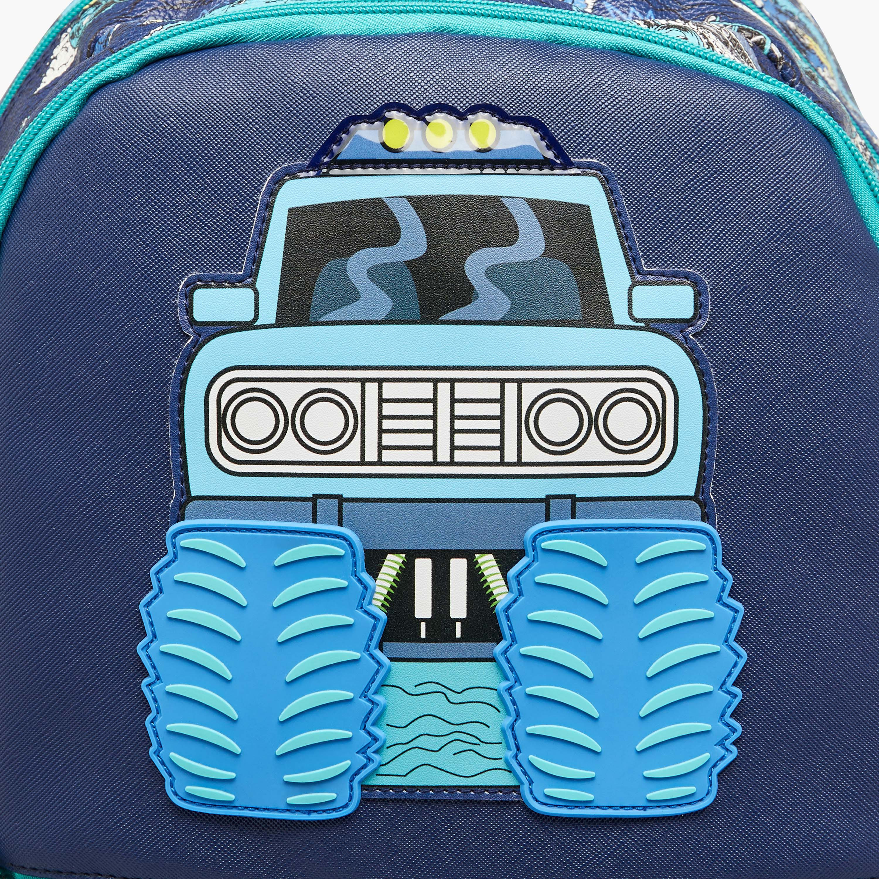 Juniors Vehicles Trolley Bag for Boys 5-8 Years with Adjustable Strap -school-bagsandbackpacks-trolleybags-image-8