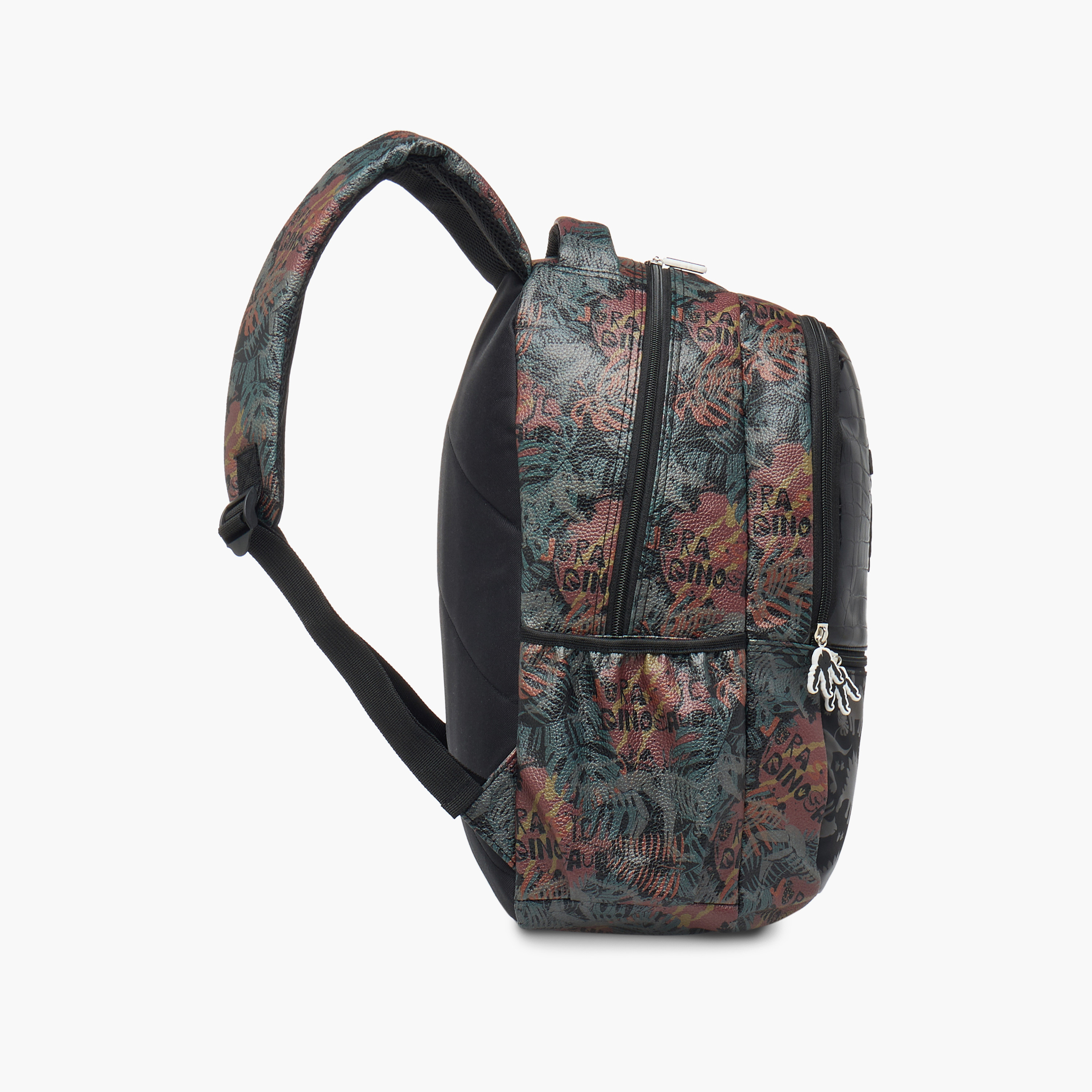 Juniors Dinosaurs World Print Backpack with Adjustable Straps and Zip Closure - 16 inches-school-bagsandbackpacks-backpacks-image-5
