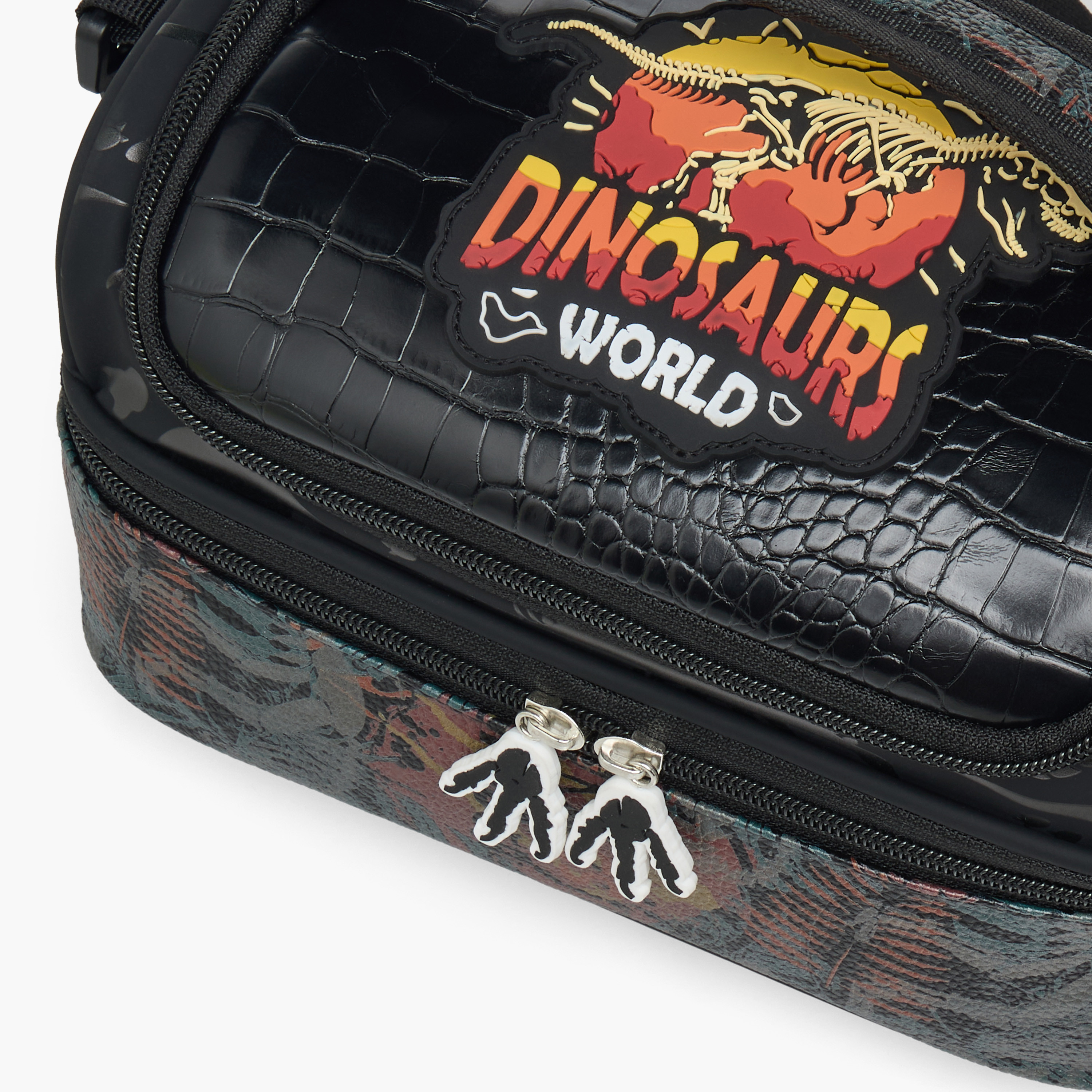 Juniors Dinosaurs World Double Layer Lunch Bag with Zip Closure-school-lunchessentials-lunchbags-image-6