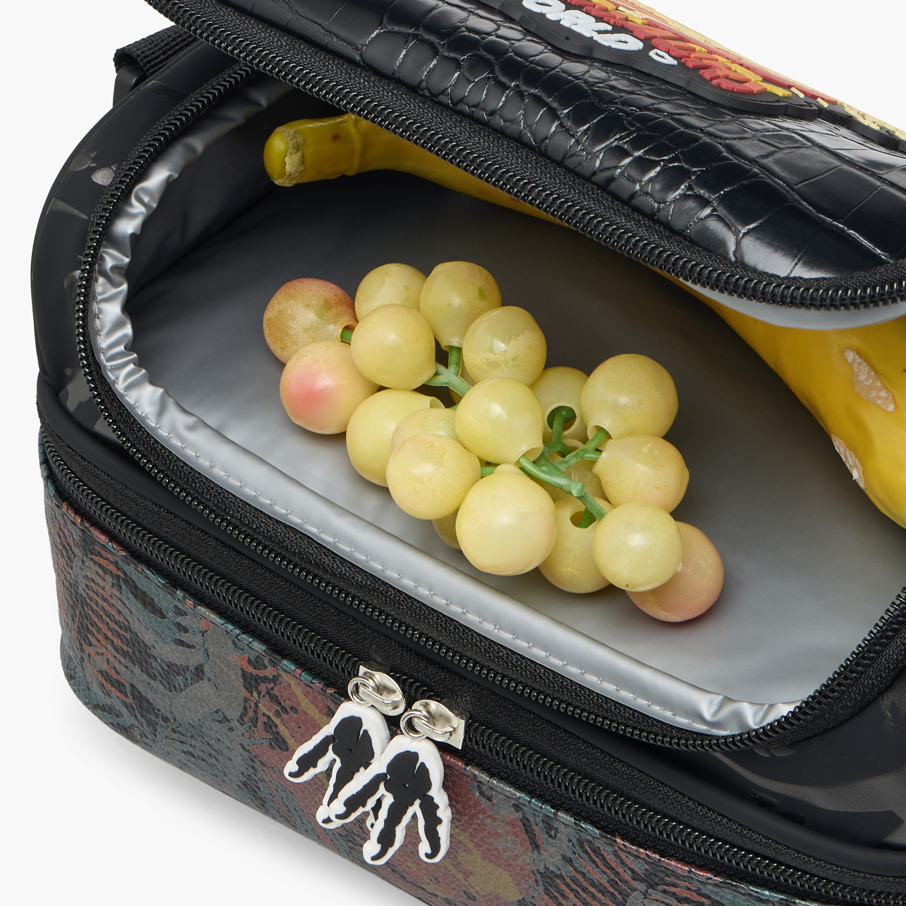Juniors Dinosaurs World Double Layer Lunch Bag with Zip Closure-school-lunchessentials-lunchbags-image-7