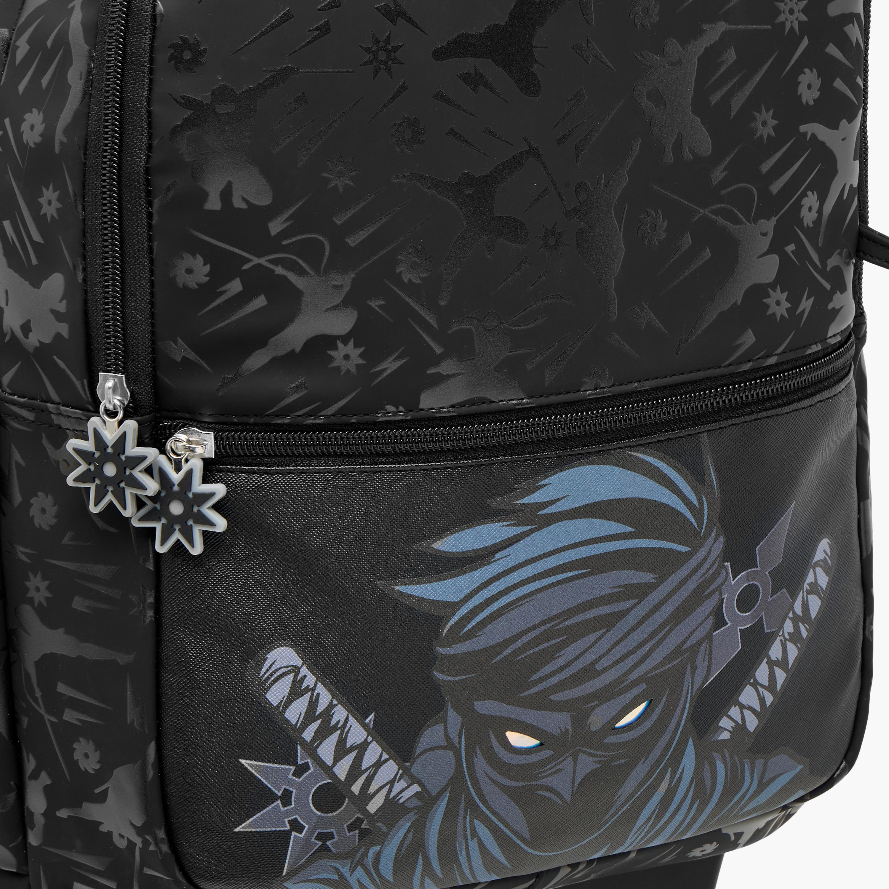 شنطة ترولي للأولاد 5-8 سنوات بحزام قابل للتعديل وتصميم النينجا من جونيورز-school-bagsandbackpacks-trolleybags-image-12