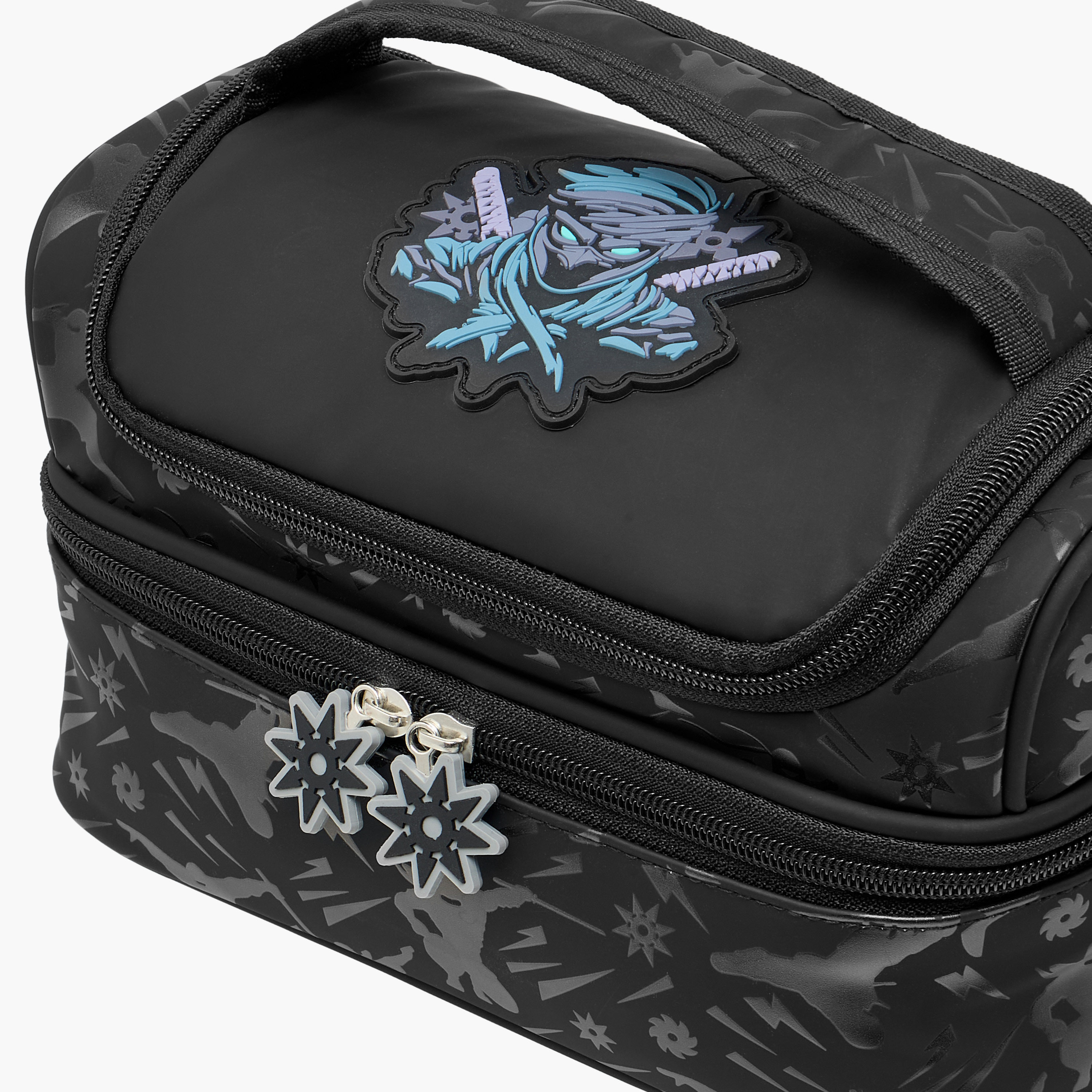 Juniors Ninja Print Double Layer Lunch Bag with Zip Closure-school-lunchessentials-lunchbags-image-5