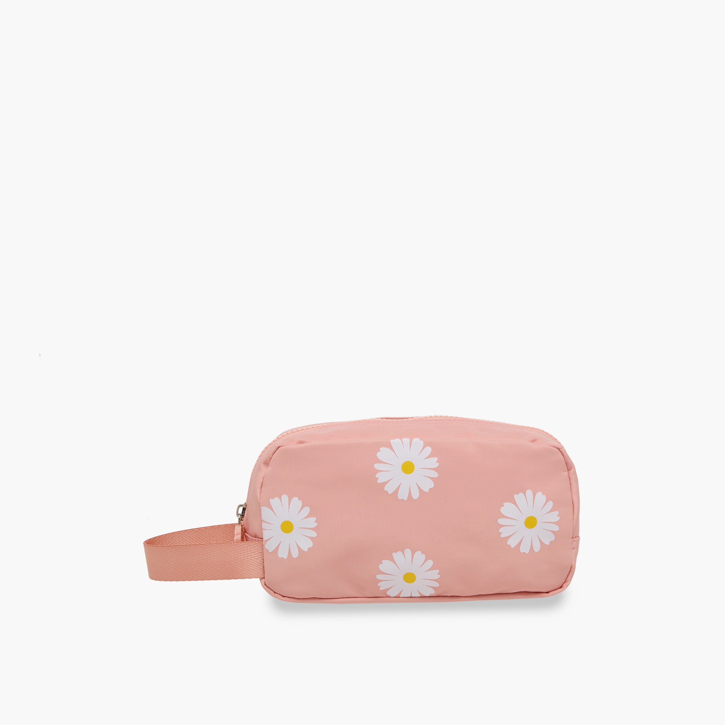 Juniors Daisy Print Pencil Pouch with Zip Closure-school-stationery-pencilcases-image-1