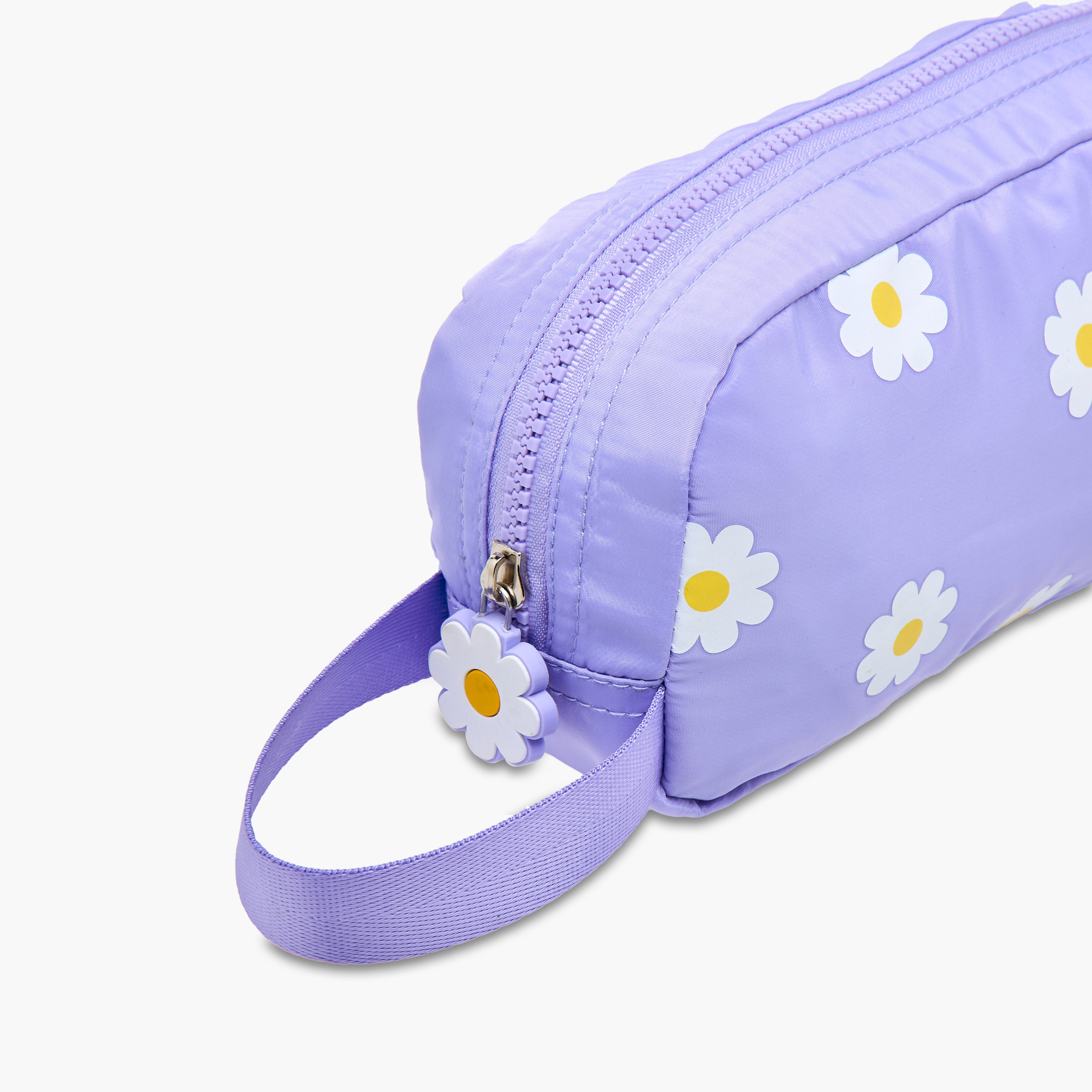 Juniors Daisy Print Pencil Pouch with Zip Closure-school-stationery-pencilcases-image-7