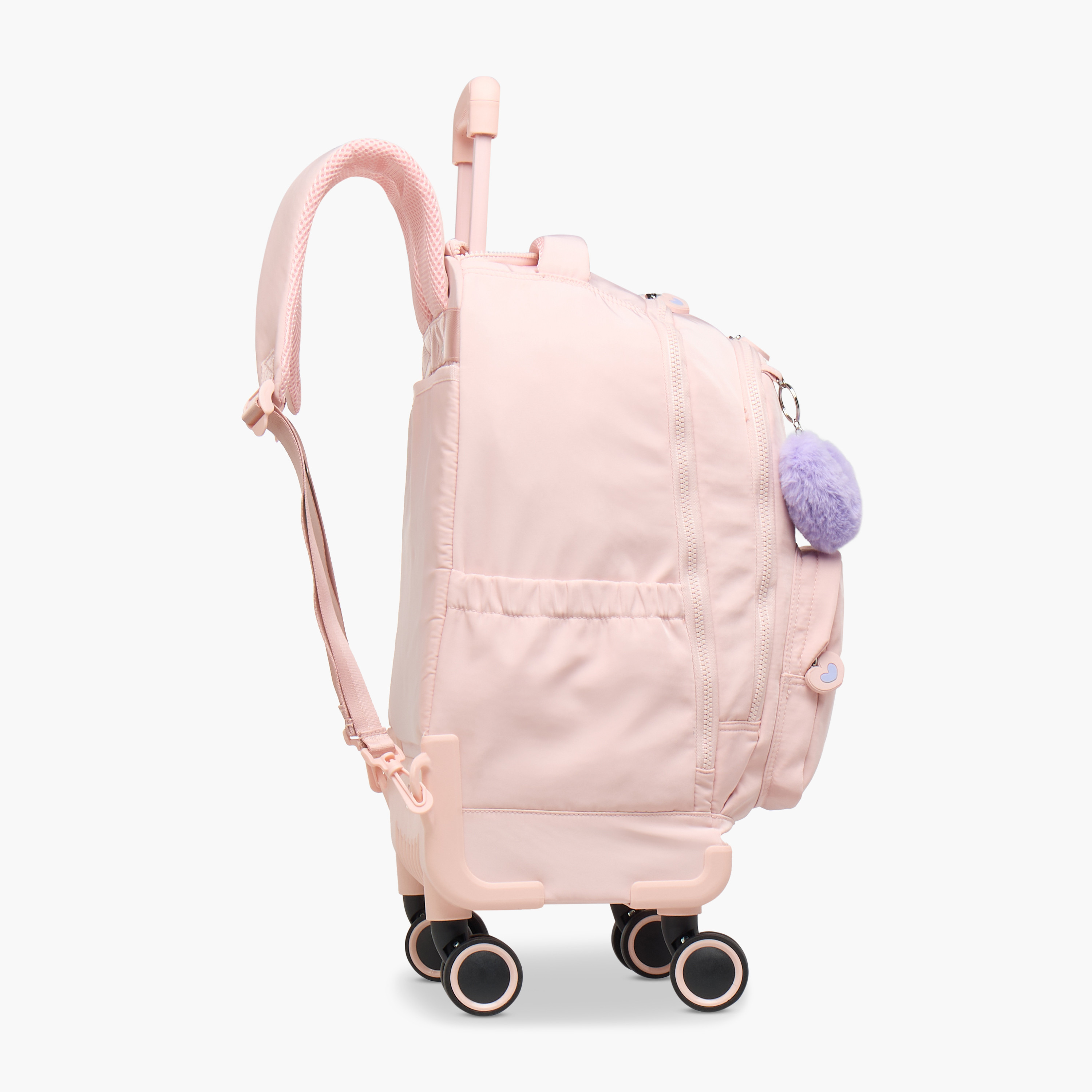 Juniors Floral Trolley Bag for Girls 8-13 Years with Adjustable Strap -school-bagsandbackpacks-trolleybags-image-6