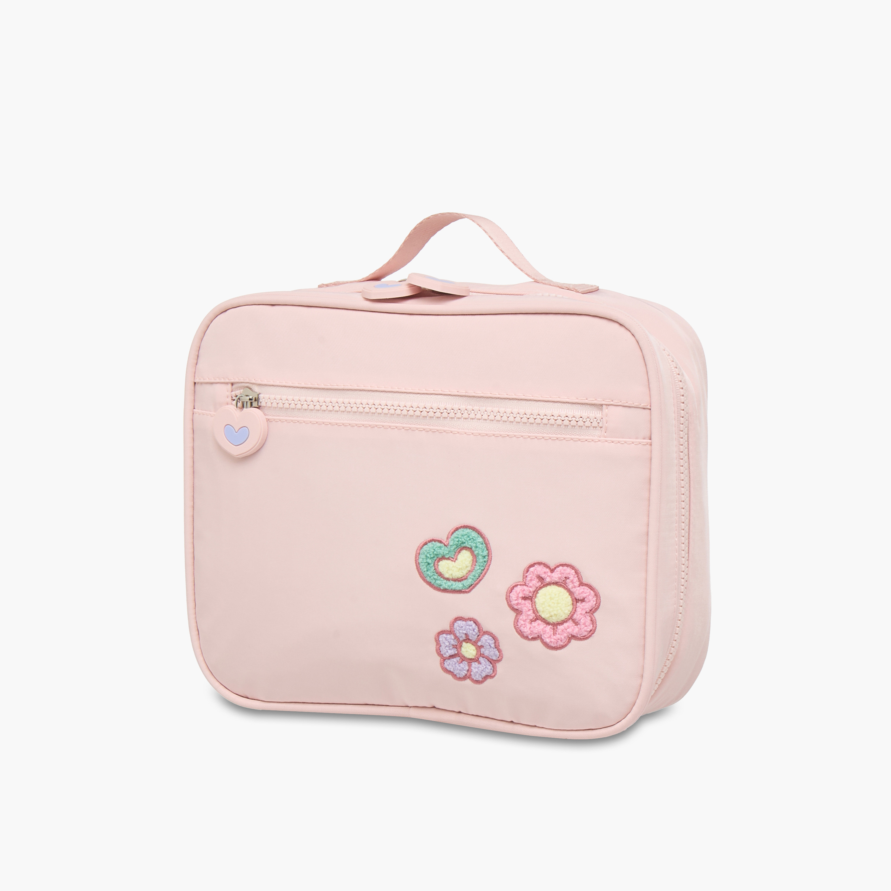 Juniors Flower Detail Lunch Bag with Zip Closure-school-lunchessentials-lunchbags-image-5