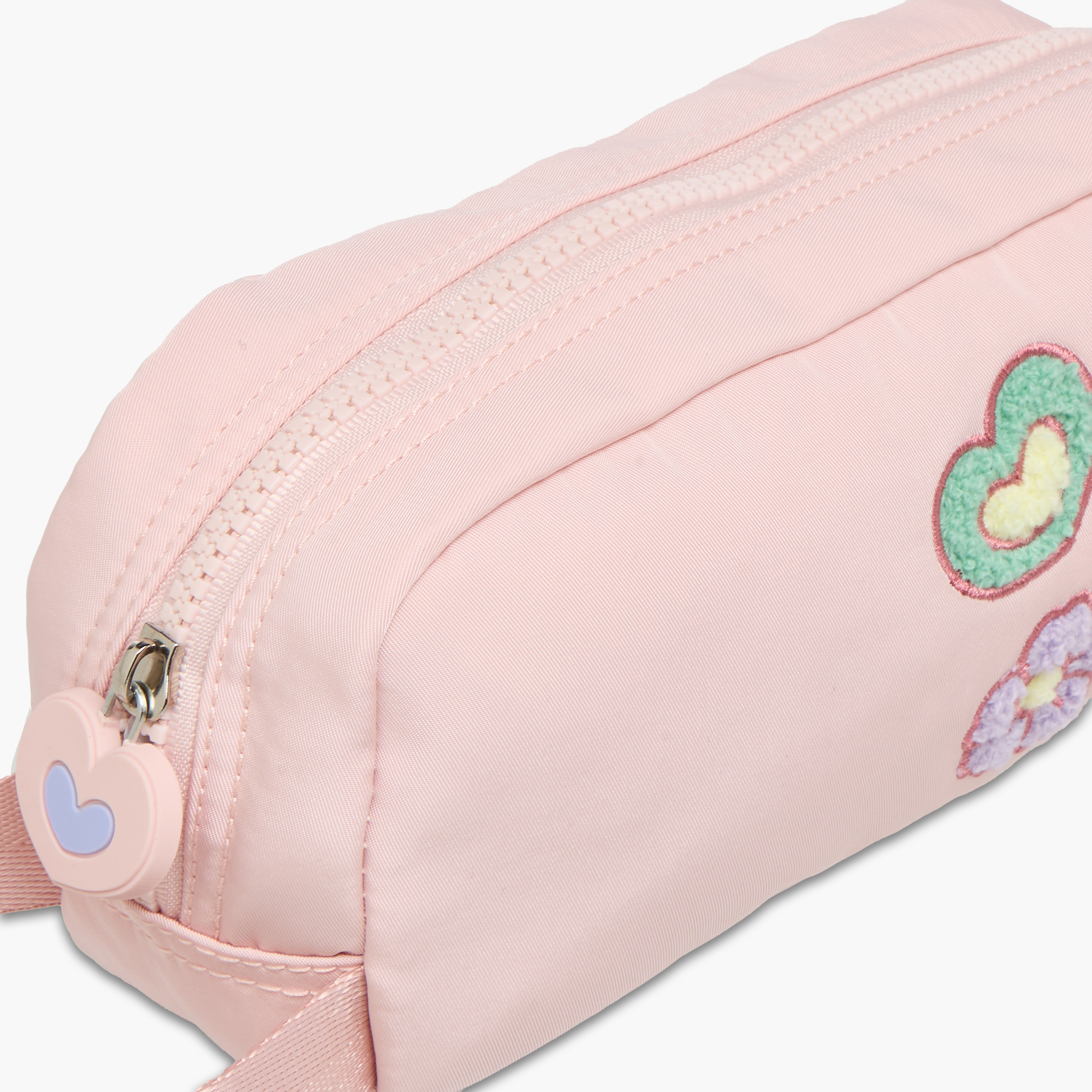 Juniors Floral Applique Pencil Pouch with Zip Closure-school-stationery-pencilcases-image-7