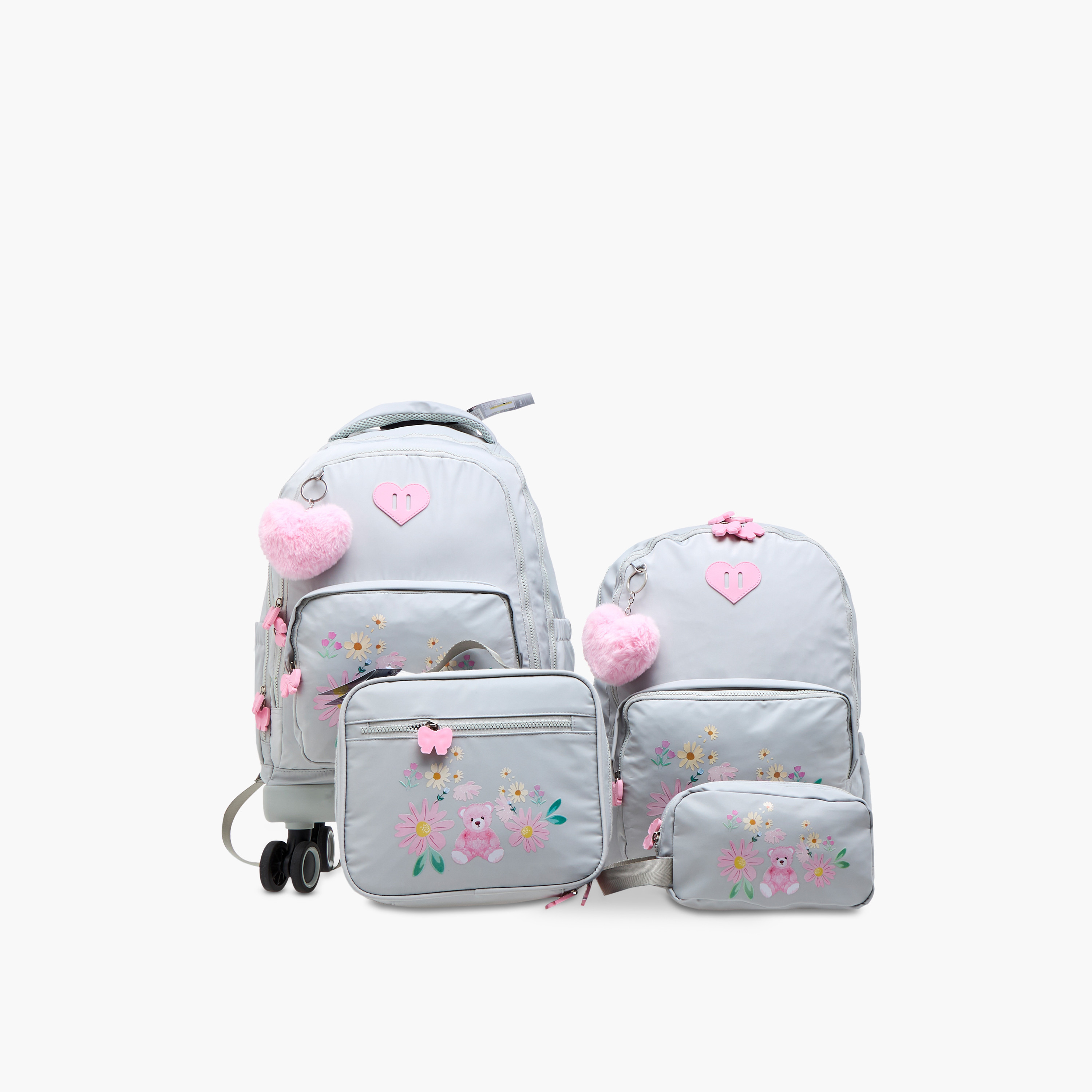 Juniors Animal Print Trolley Bag for Girls 8-13 Years with Adjustable Strap -school-bagsandbackpacks-trolleybags-image-19