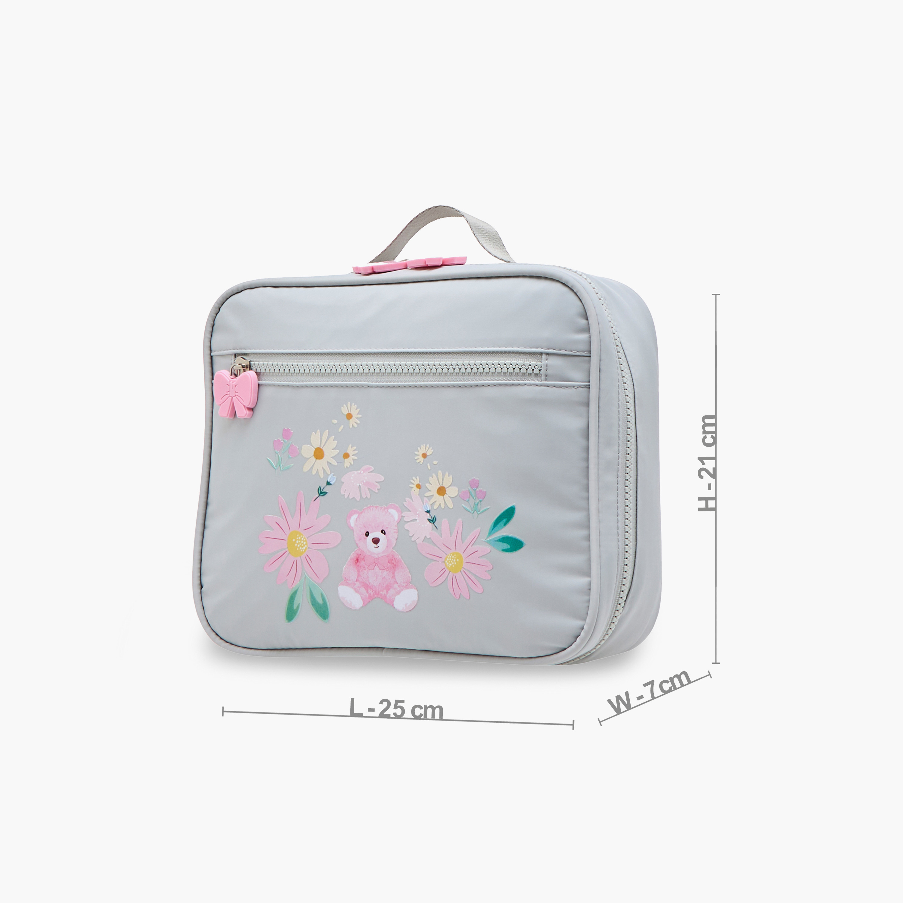 Juniors Bear Print Lunch Bag with Zip Closure-school-lunchessentials-lunchbags-image-2