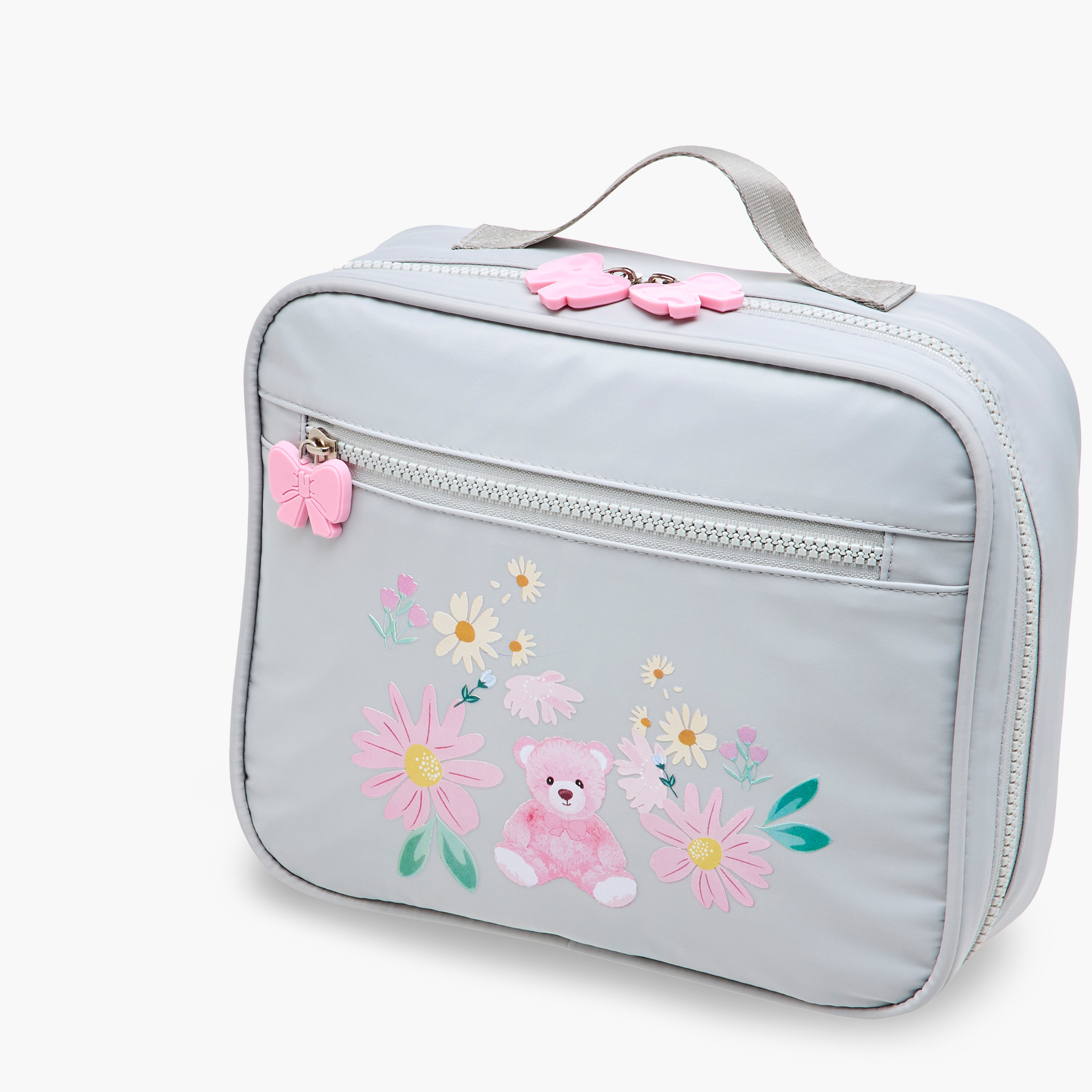 Juniors Bear Print Lunch Bag with Zip Closure-school-lunchessentials-lunchbags-image-5