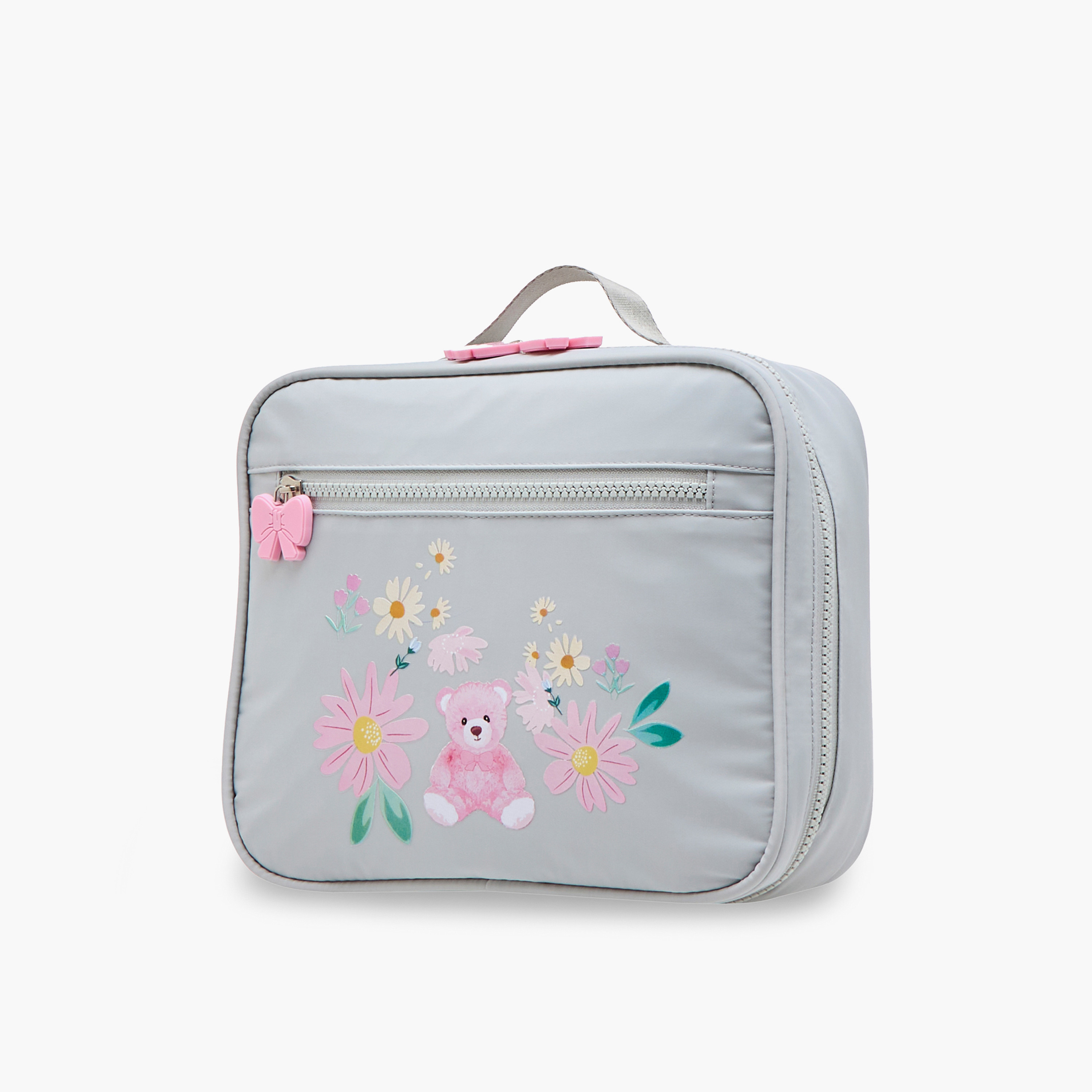Juniors Bear Print Lunch Bag with Zip Closure-school-lunchessentials-lunchbags-image-6