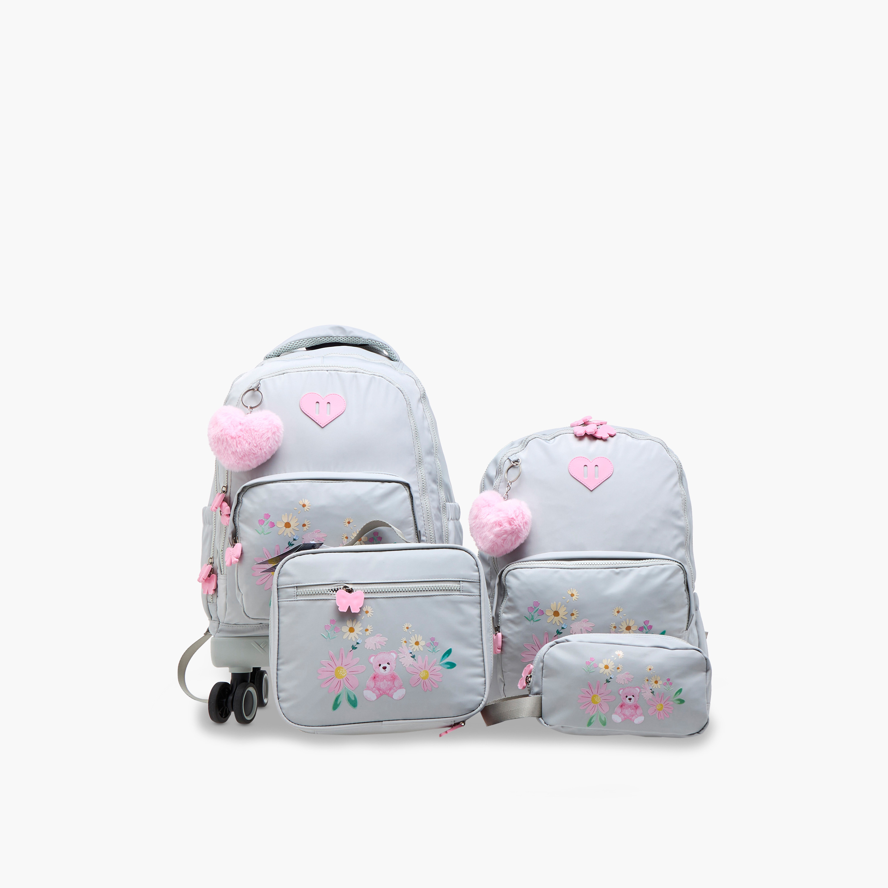 Juniors Bear Print Lunch Bag with Zip Closure-school-lunchessentials-lunchbags-image-9