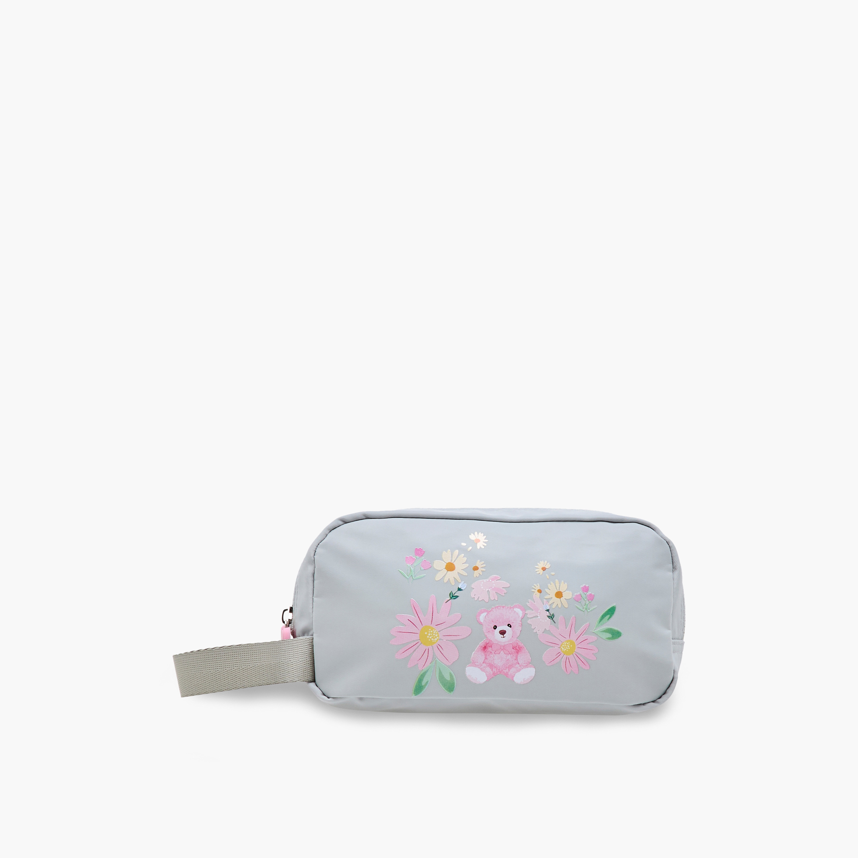 Juniors Bear Print Pencil Pouch with Zip Closure-school-stationery-pencilcases-image-1