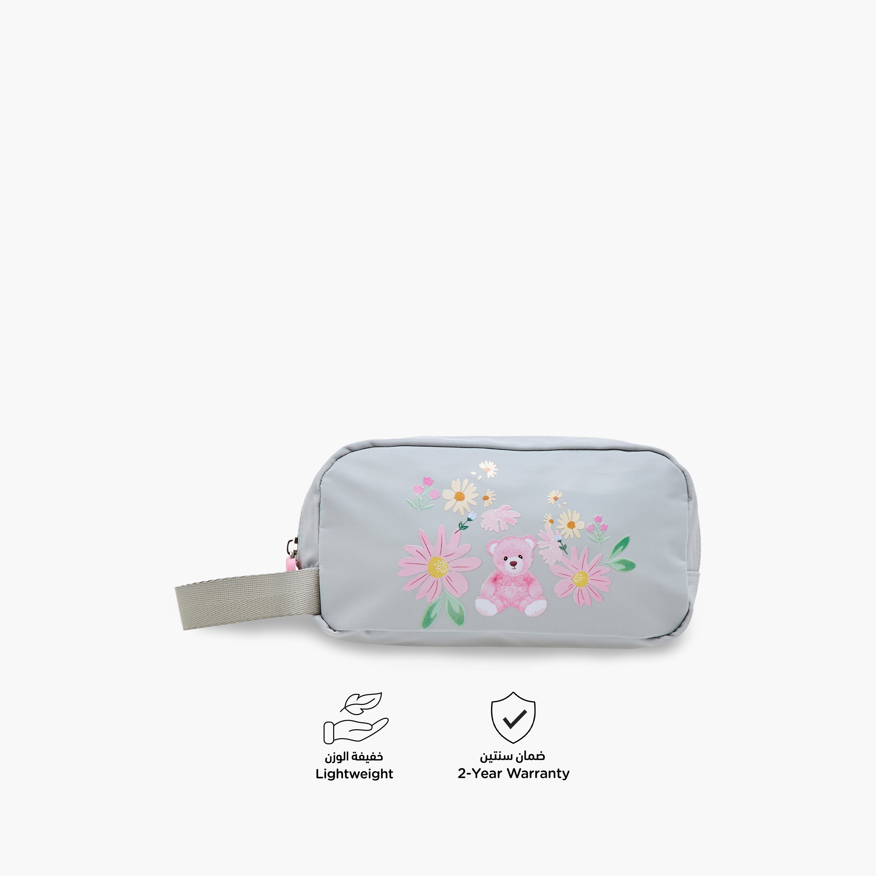 Juniors Bear Print Pencil Pouch with Zip Closure-school-stationery-pencilcases-image-4