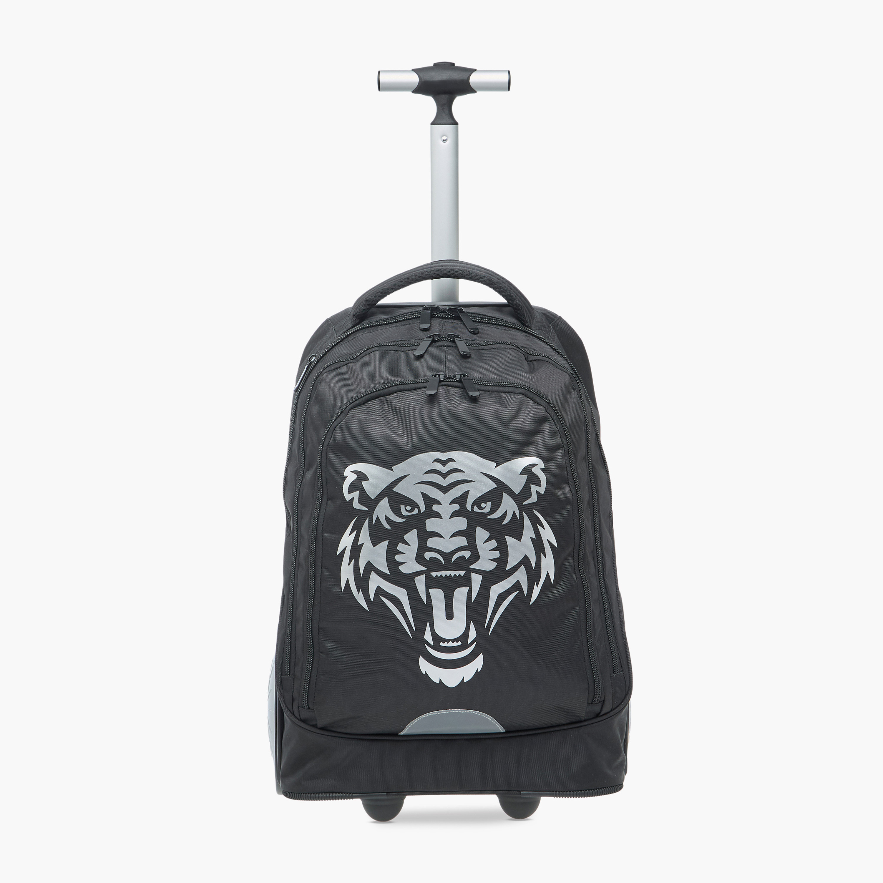 Juniors Animal Print Trolley Bag for Boys 8-13 Years with Laptop Compartment -school-bagsandbackpacks-trolleybags-image-2