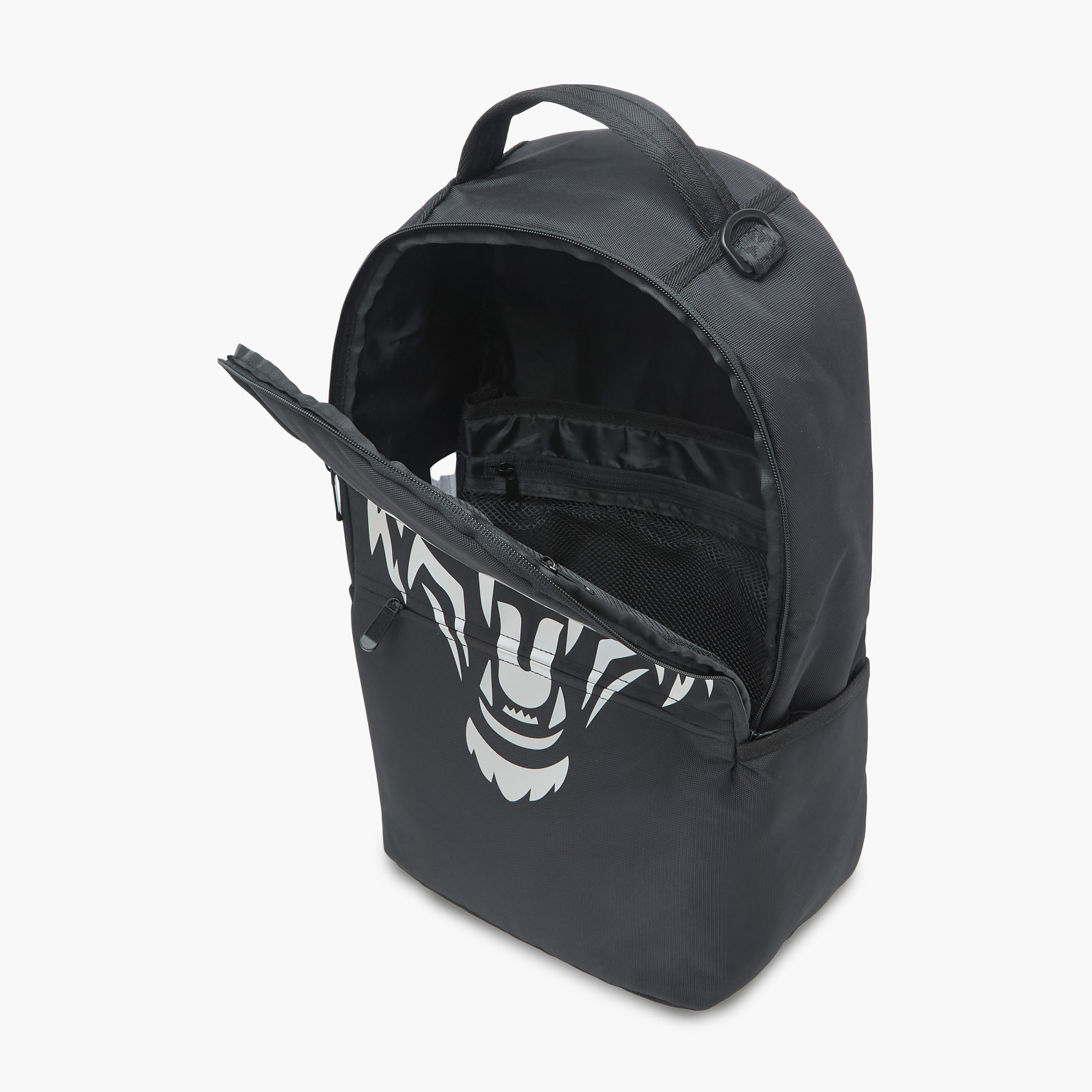 Juniors Tiger Print Backpack with Adjustable Shoulder Straps and Zip Closure - 18 inches-school-bagsandbackpacks-backpacks-image-10