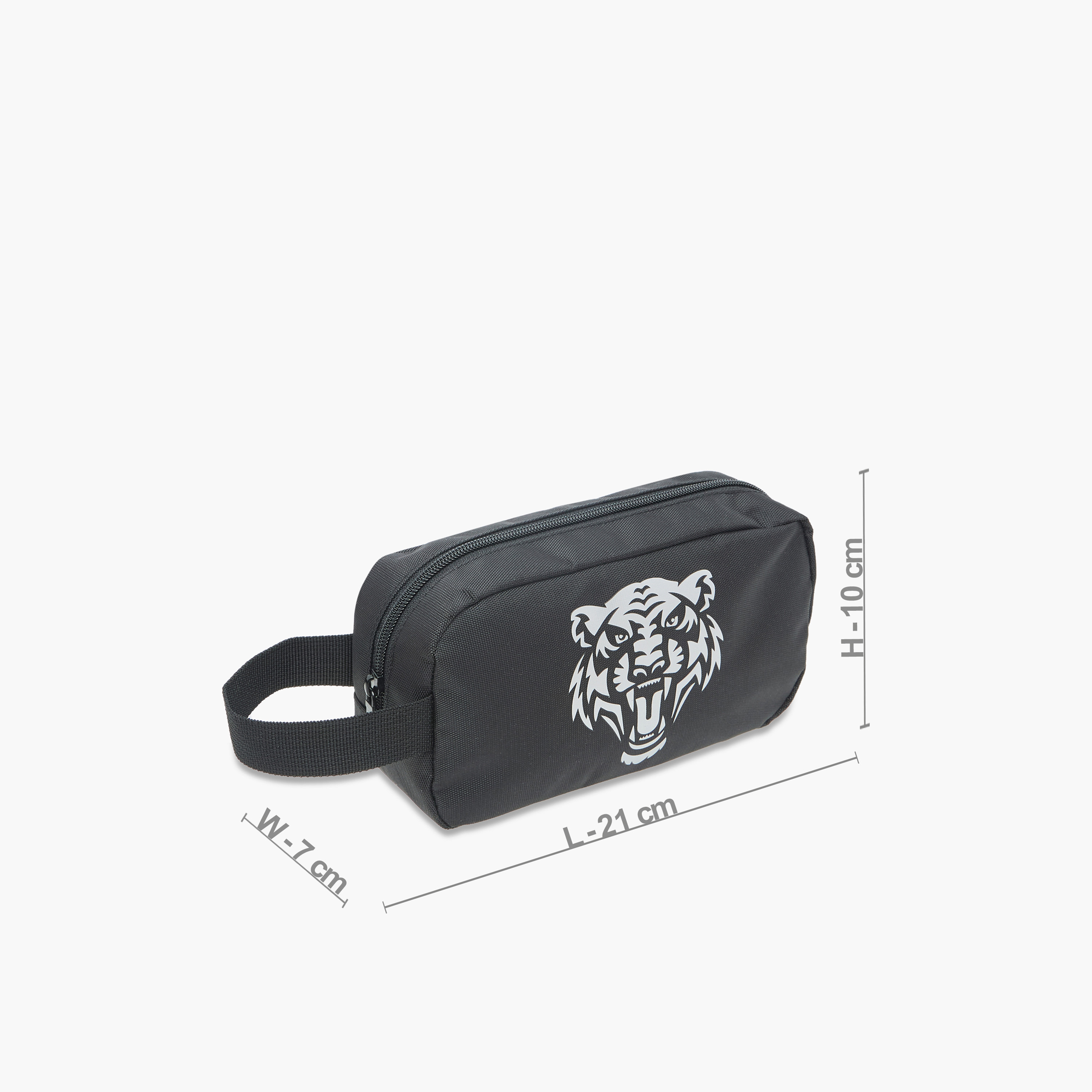 Juniors Tiger Print Pencil Case with Zip Closure-school-stationery-pencilcases-image-2