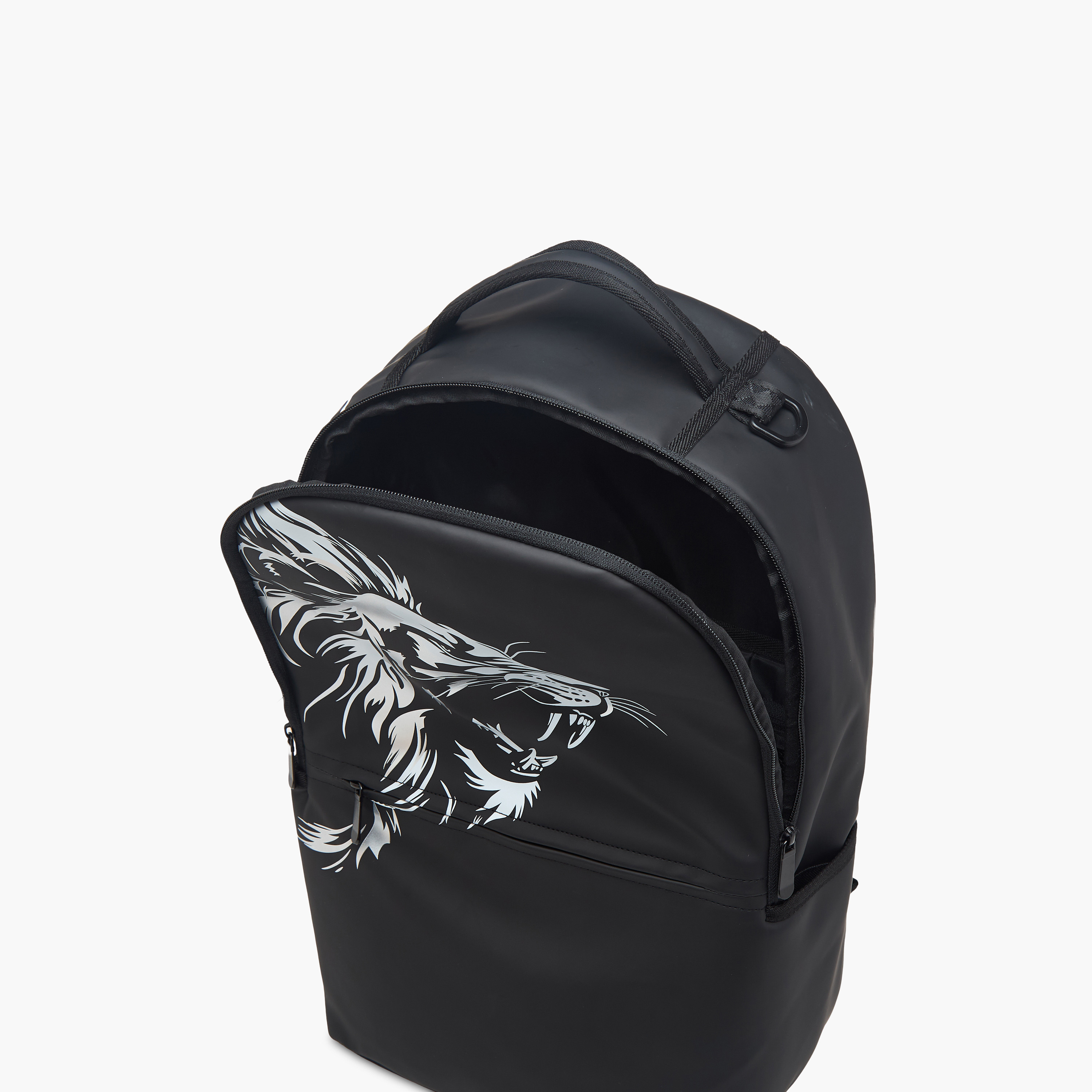 Juniors Lion Print Backpack with Adjustable Shoulder Straps and Zip Closure - 18 inches-school-bagsandbackpacks-backpacks-image-12