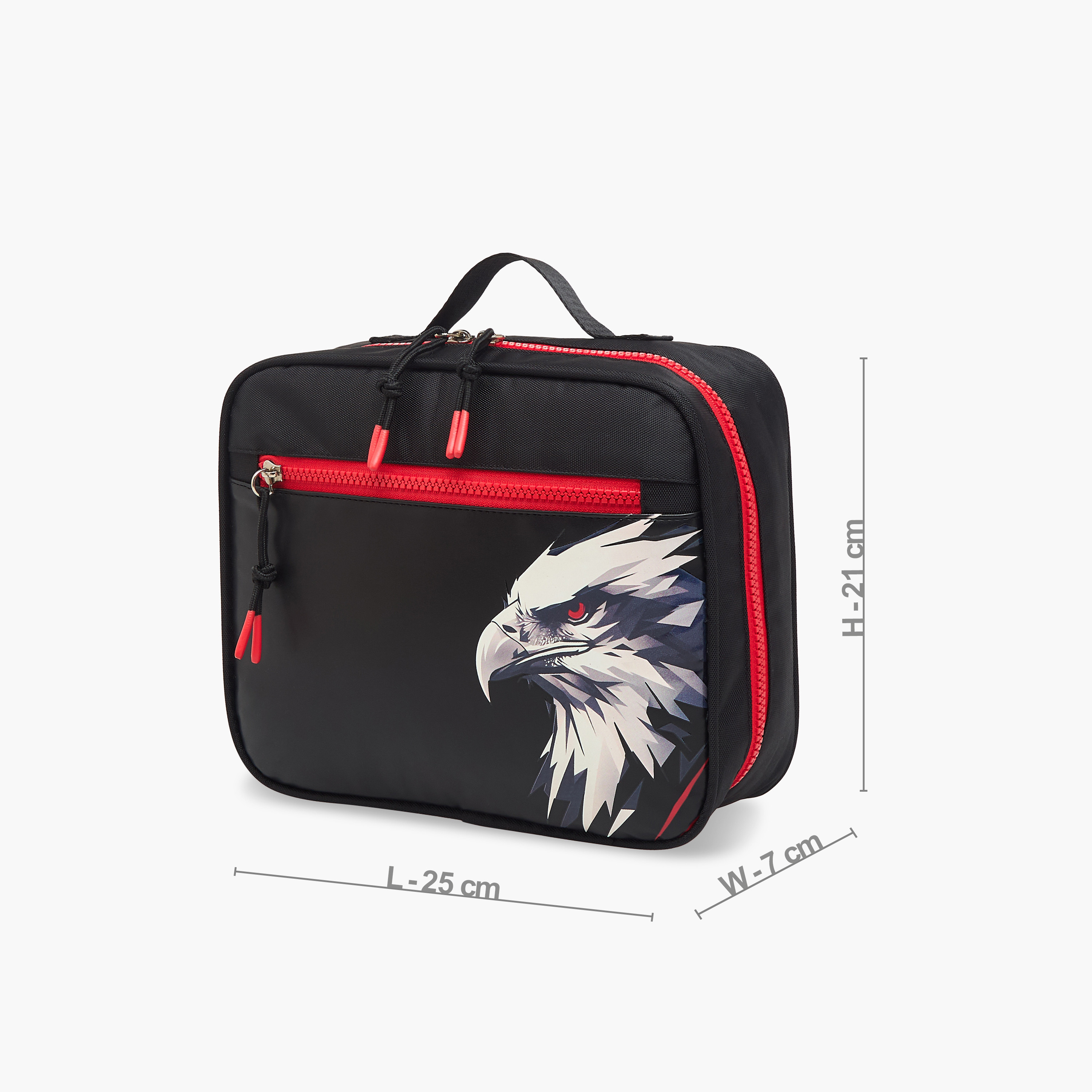 Juniors Eagle Print Lunch Bag with Zip Closure-school-lunchessentials-lunchbags-image-2