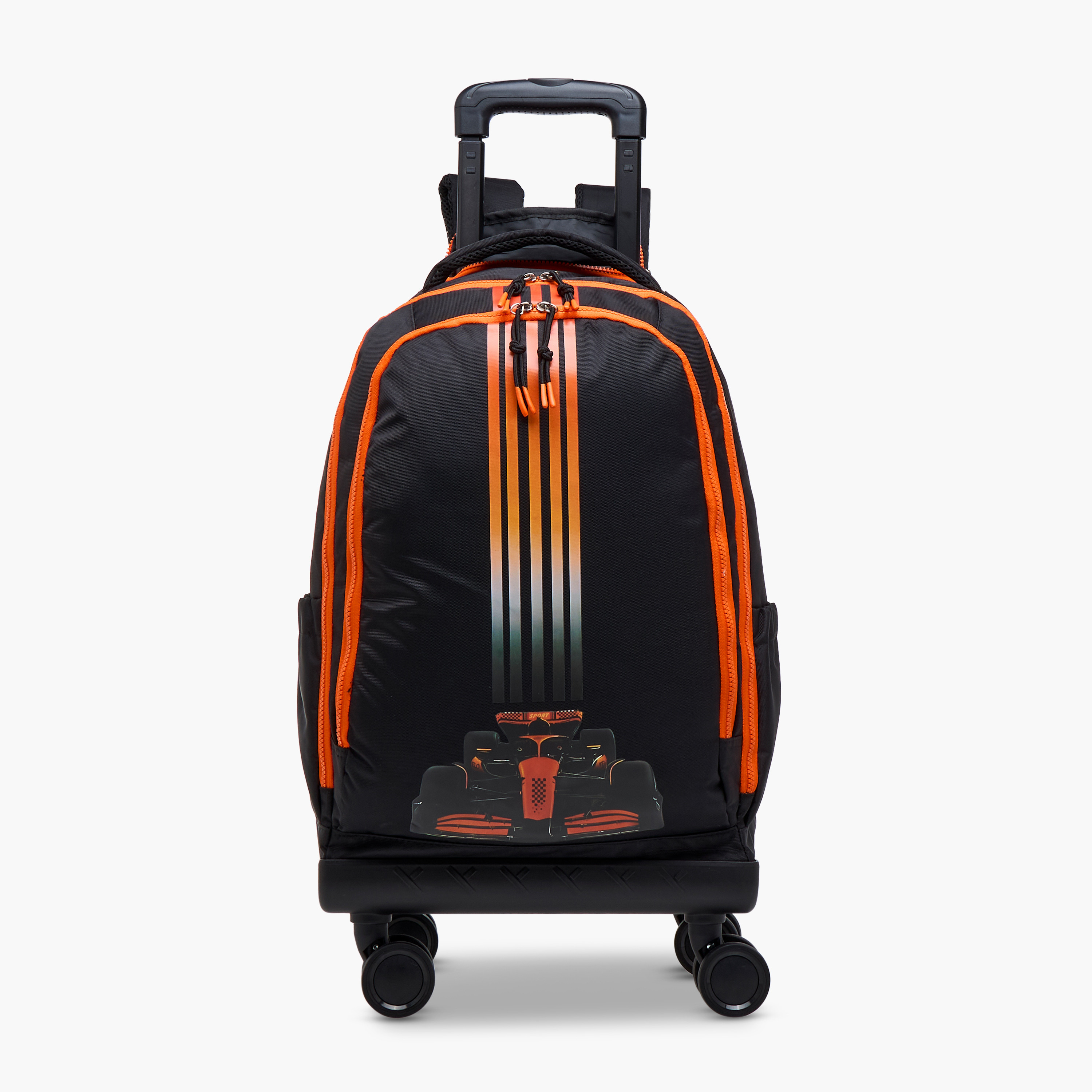 Juniors Graphic Trolley Bag for Boys 8-13 Years with Adjustable Strap -school-bagsandbackpacks-trolleybags-image-2