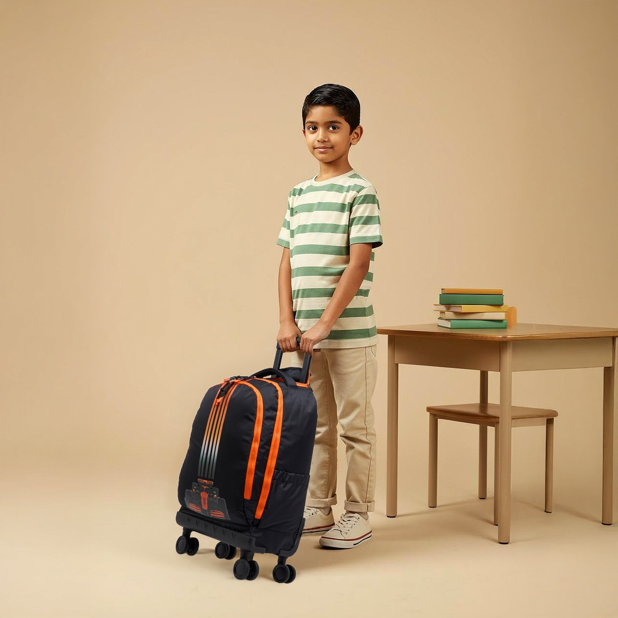Juniors Graphic Trolley Bag for Boys 8-13 Years with Adjustable Strap -school-bagsandbackpacks-trolleybags-image-3
