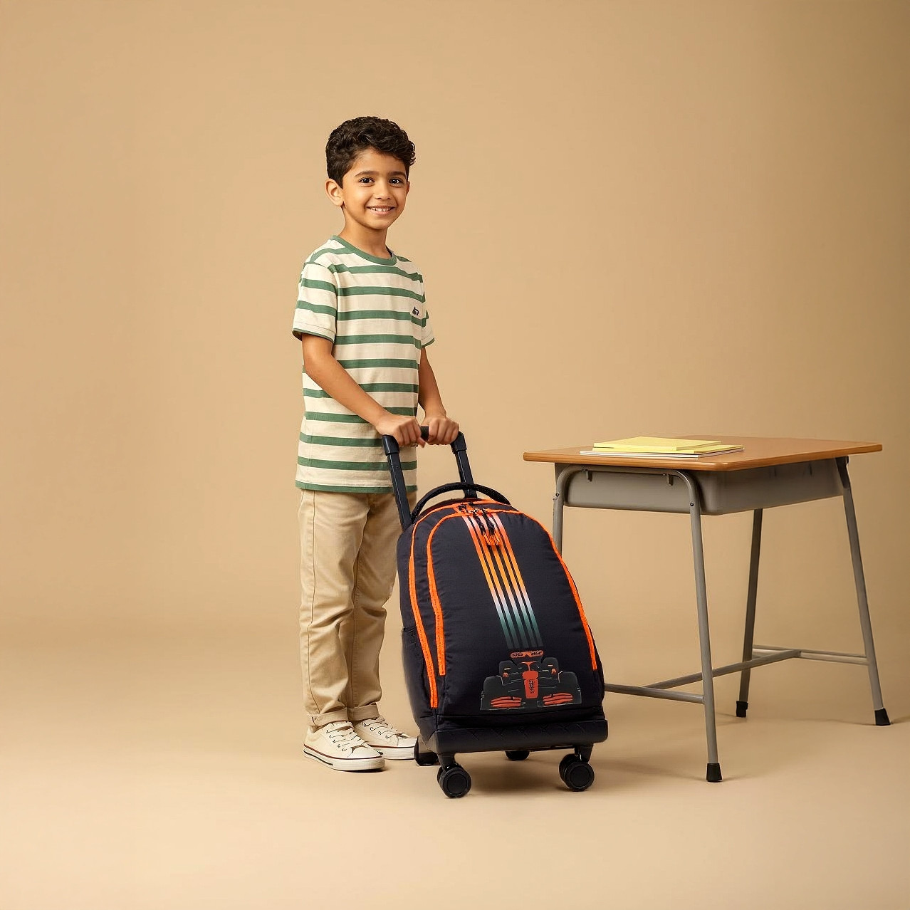 Juniors Graphic Trolley Bag for Boys 8-13 Years with Adjustable Strap -school-bagsandbackpacks-trolleybags-image-4