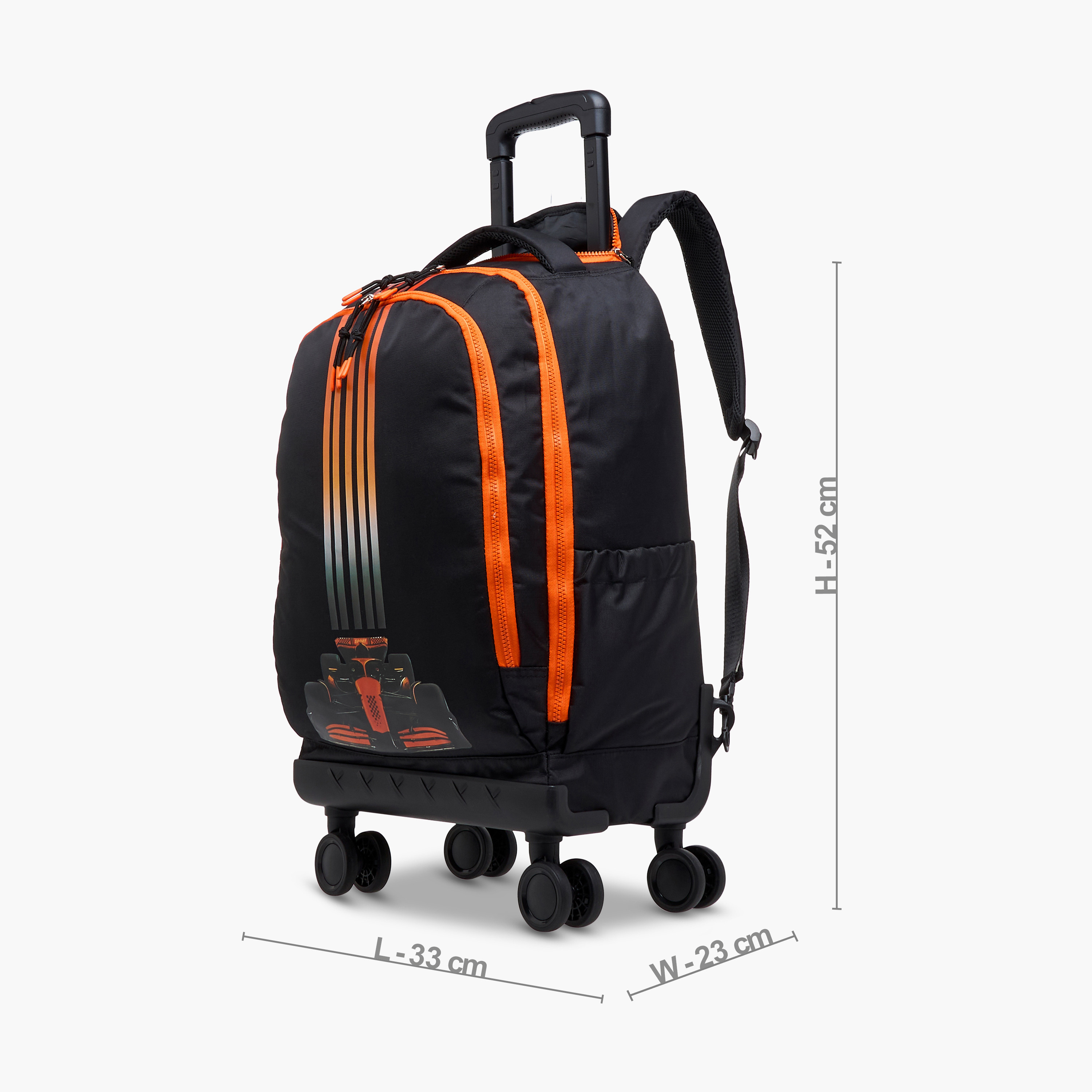 Juniors Graphic Trolley Bag for Boys 8-13 Years with Adjustable Strap -school-bagsandbackpacks-trolleybags-image-5