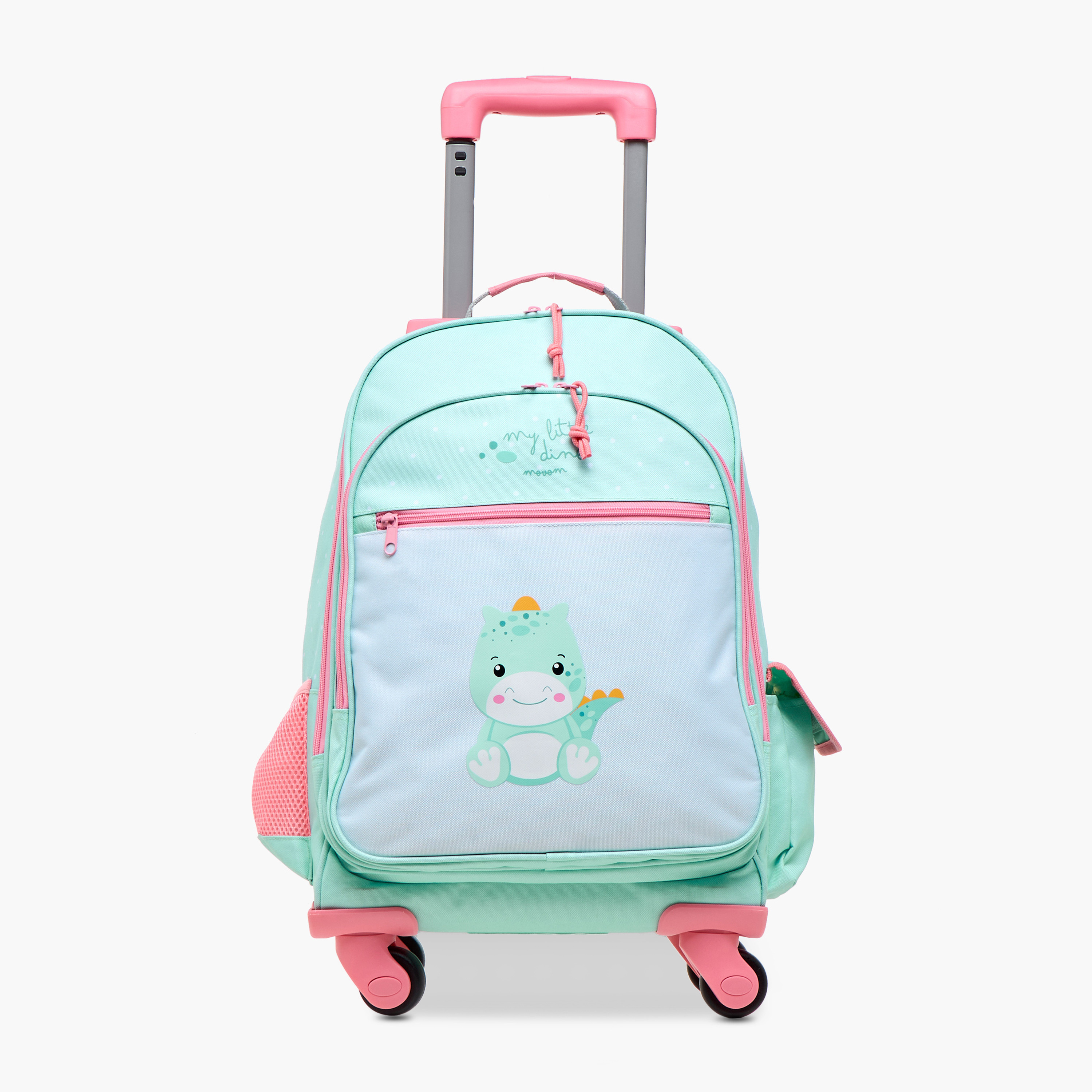 Movom Printed Convertible Trolley Backpack with Retractable Handle - 17 inches-school-bagsandbackpacks-trolleybags-image-2