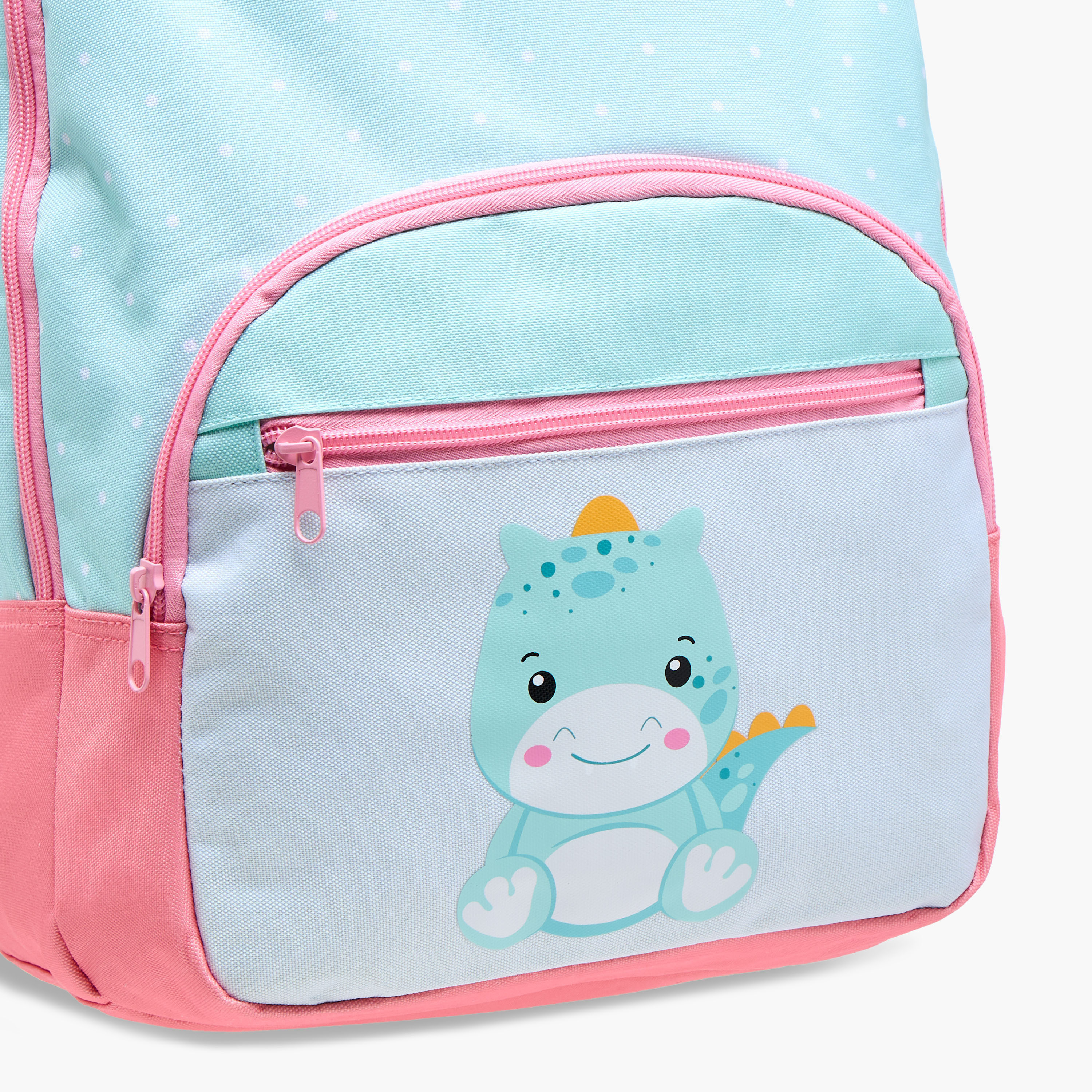 Movom Dinosaur Print Backpack with Adjustable Straps and Zip Closure - 17 inches-school-bagsandbackpacks-backpacks-image-10
