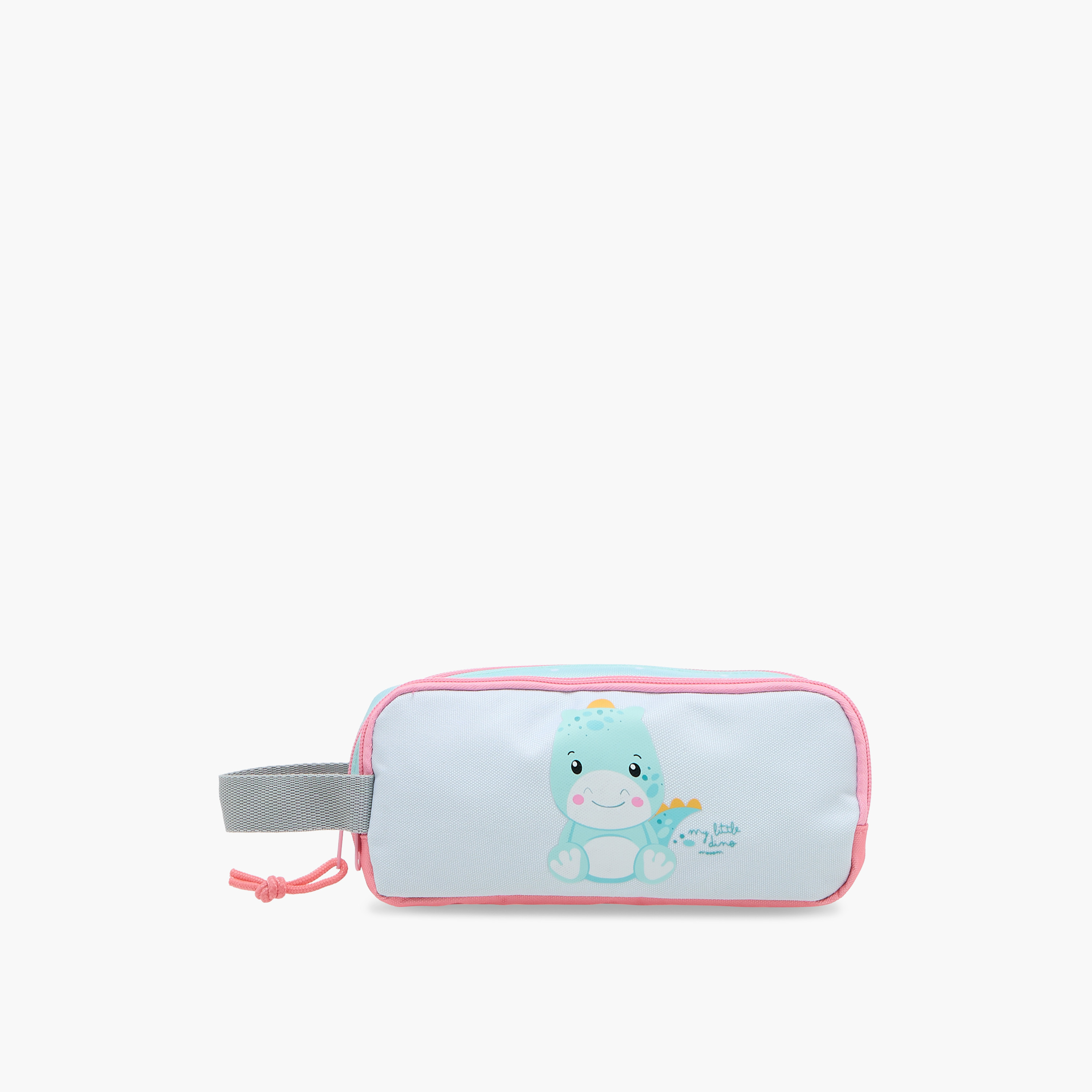 Movom Dinosaur Print 2-Compartment Pencil Pouch with Zip Closure-school-stationery-pencilcases-image-1