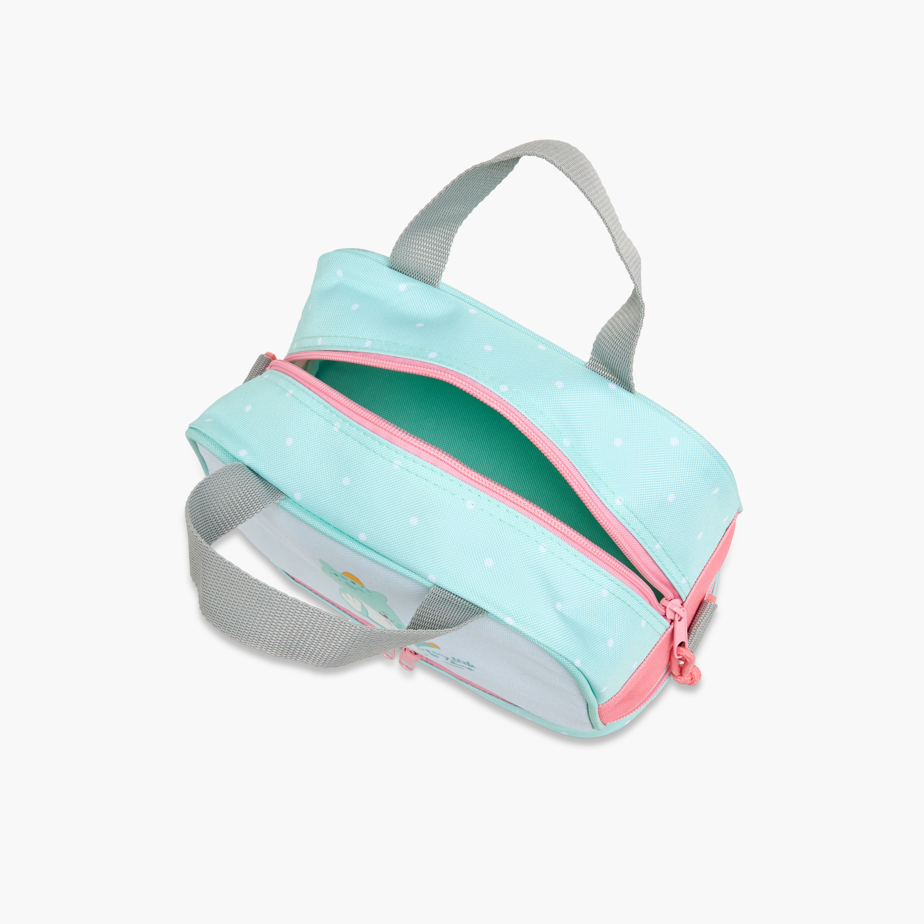 Movom Dinosaur Print Double Layer Lunch Bag with Zip Closure-school-lunchessentials-lunchbags-image-8