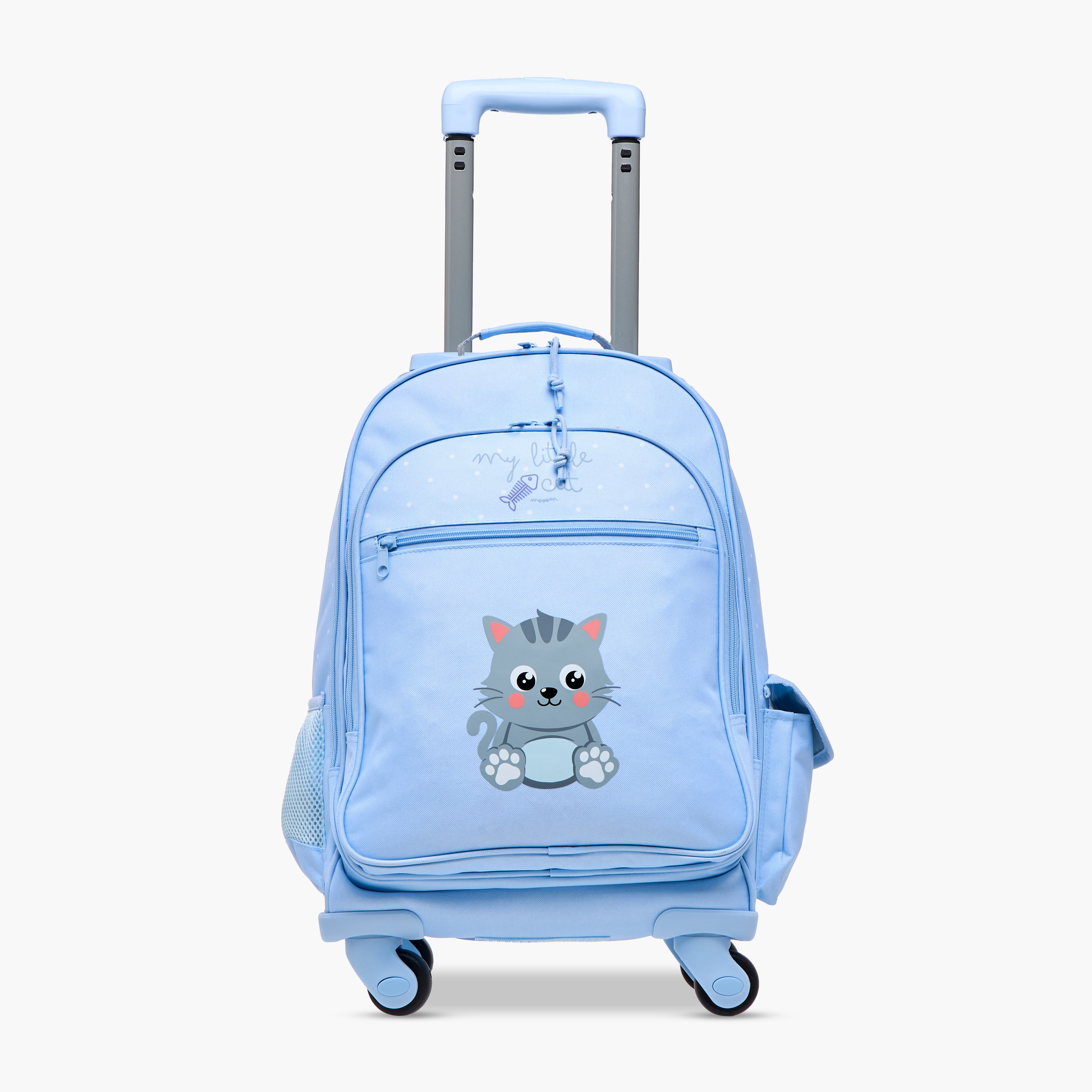 Movom Printed Convertible Trolley Backpack with Retractable Handle - 17 inches-school-bagsandbackpacks-trolleybags-image-2