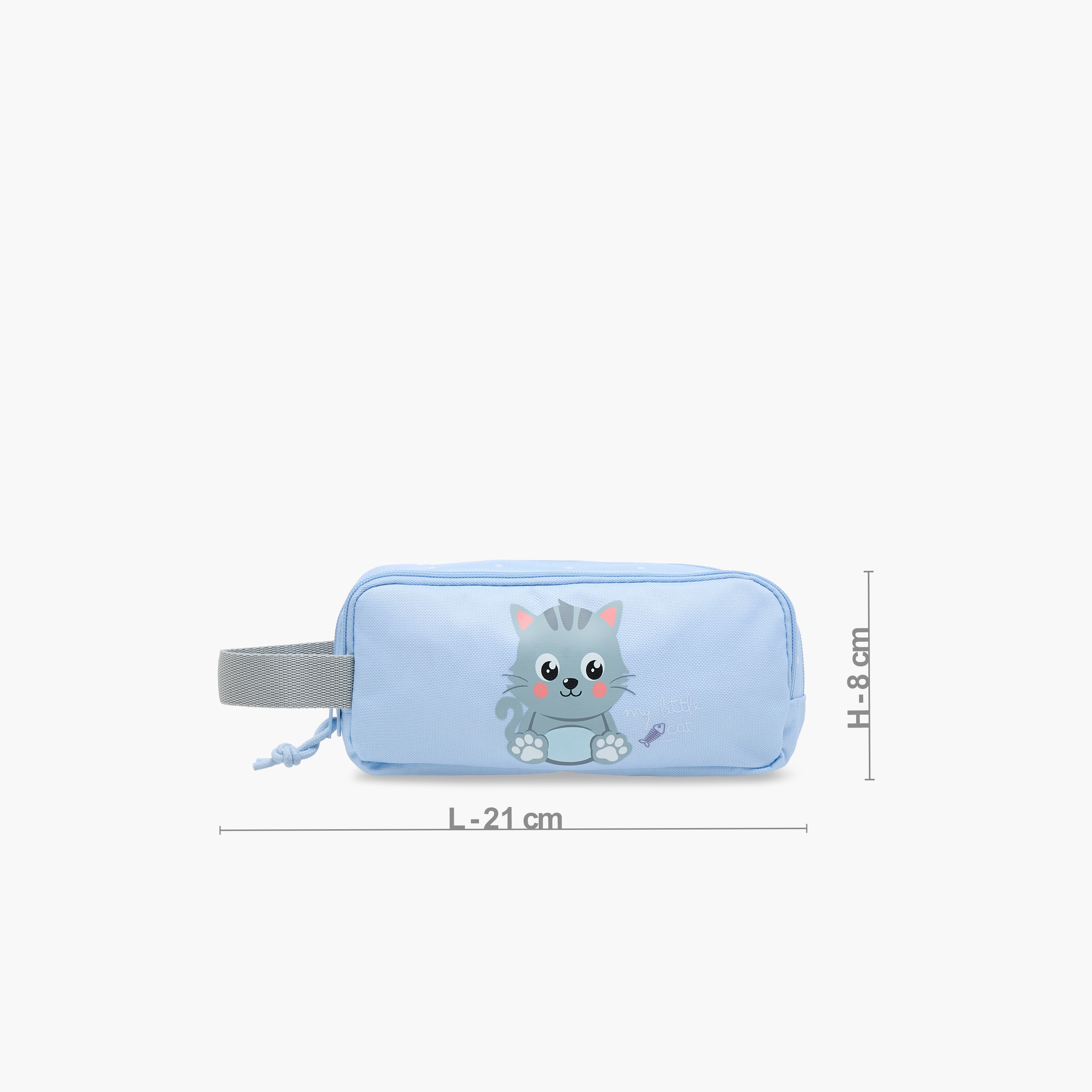 Movom Cat Print 2-Compartment Pencil Pouch with Zip Closure-school-stationery-pencilcases-image-2