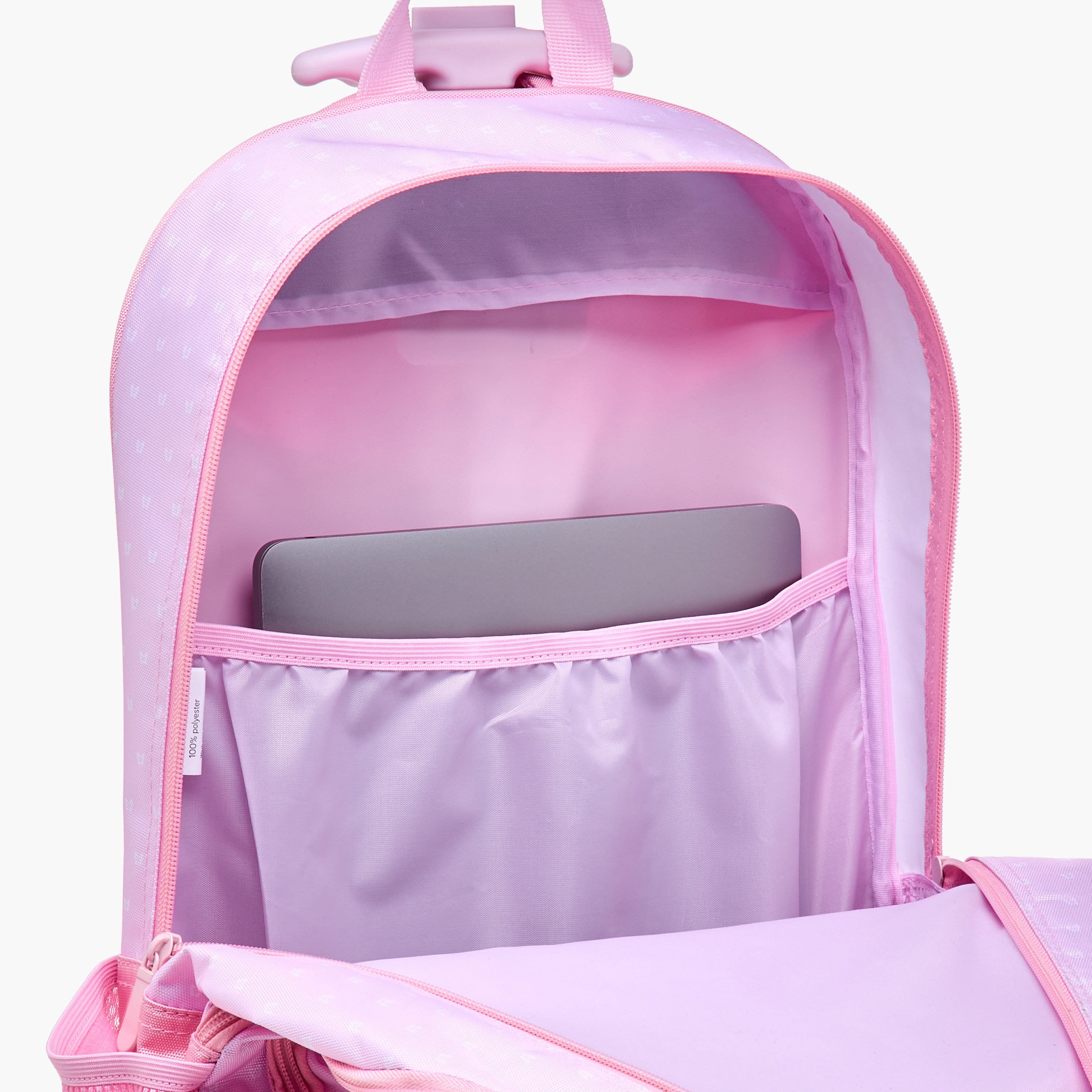 طقم شنطة ترولي مدرسية 3 قطع للبنات 8-13 سنة مع شنطة غداء ومقلمة بطبعات من جونيورز-school-bagsandbackpacks-trolleybags-image-18