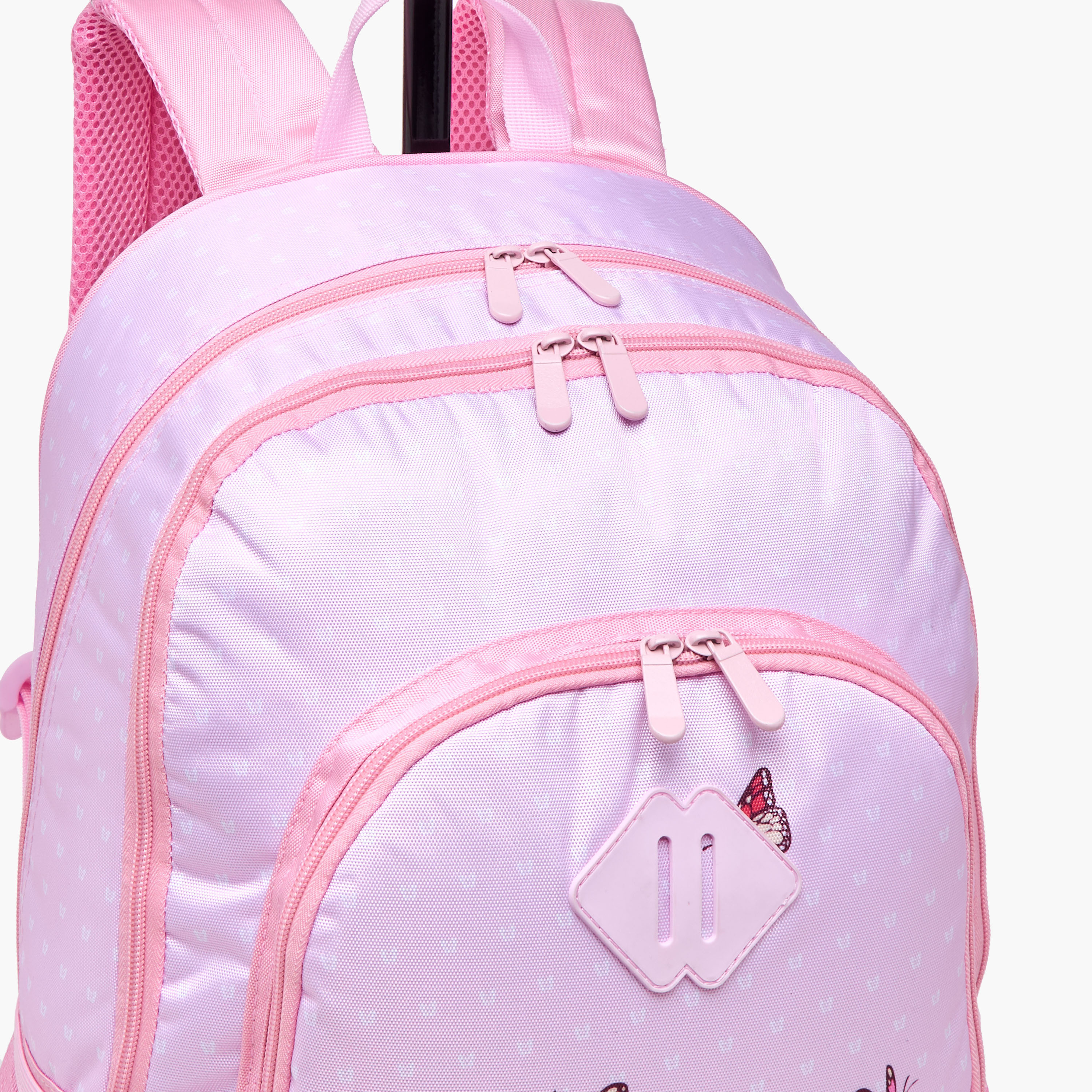 طقم شنطة ترولي مدرسية 3 قطع للبنات 8-13 سنة مع شنطة غداء ومقلمة بطبعات من جونيورز-school-bagsandbackpacks-trolleybags-image-11