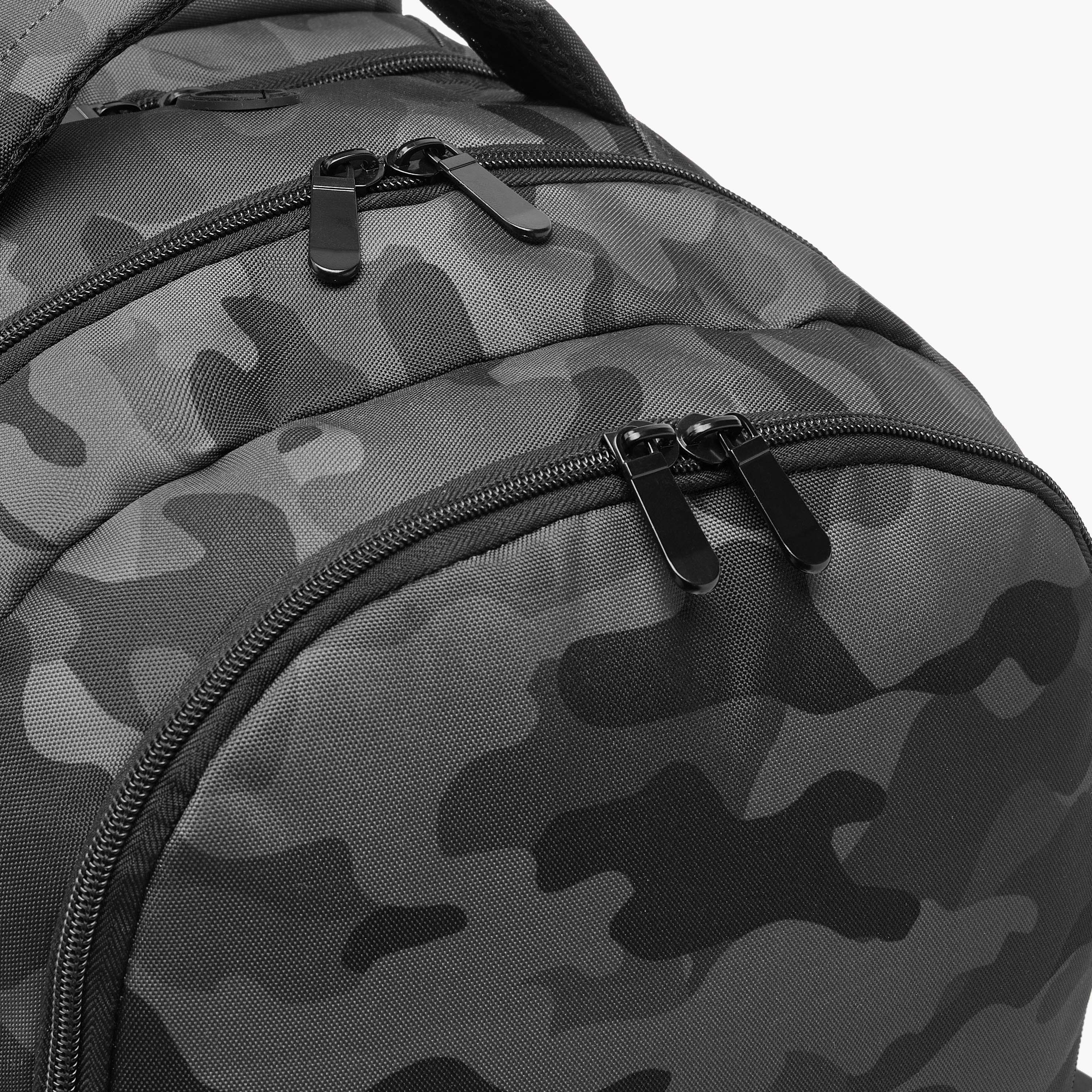 Juniors Camo Print Backpack with Adjustable Straps and Zip Closure - 18 inches-school-bagsandbackpacks-backpacks-image-8
