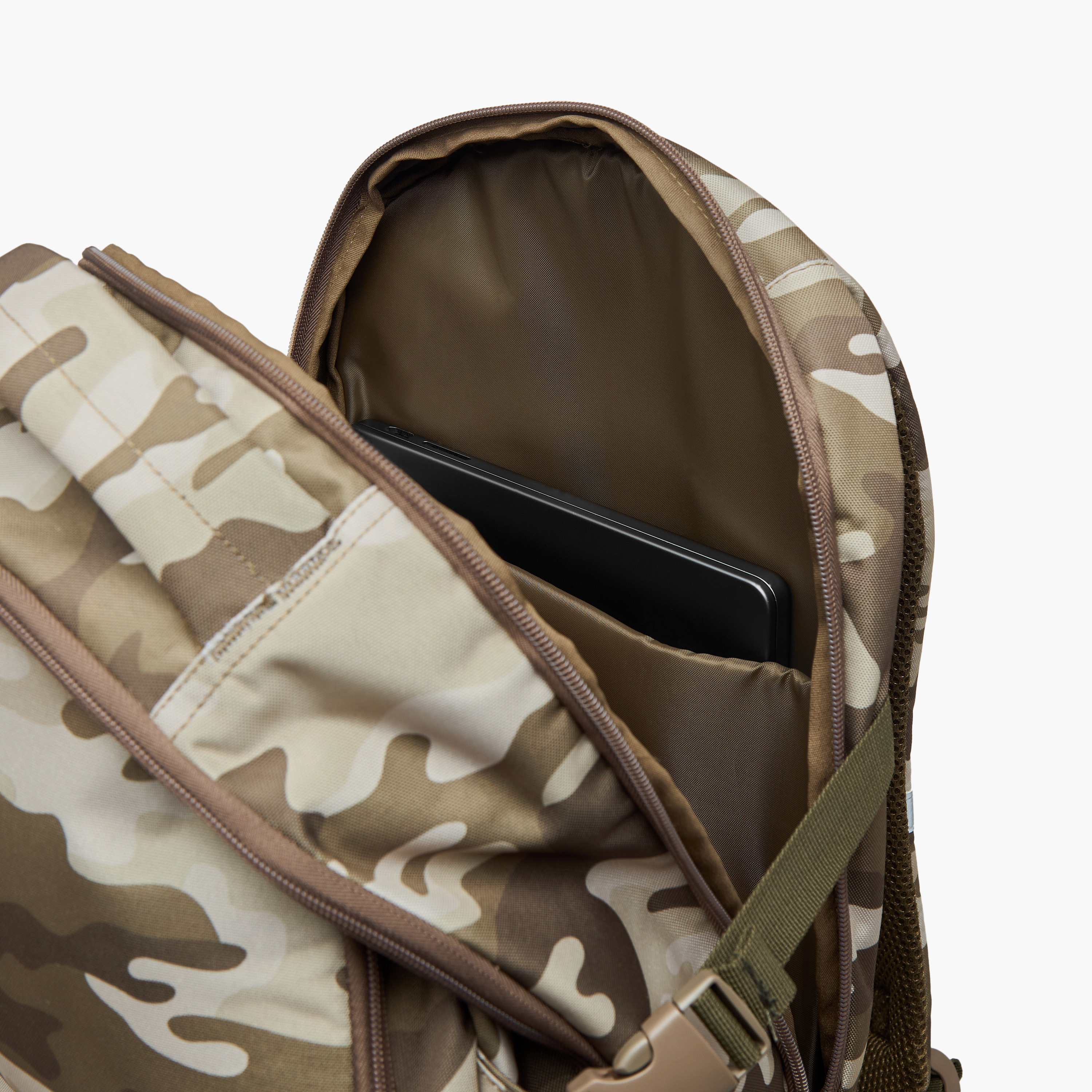 Juniors Camo Print Backpack with Adjustable Straps and Zip Closure - 18 inches-school-bagsandbackpacks-backpacks-image-13