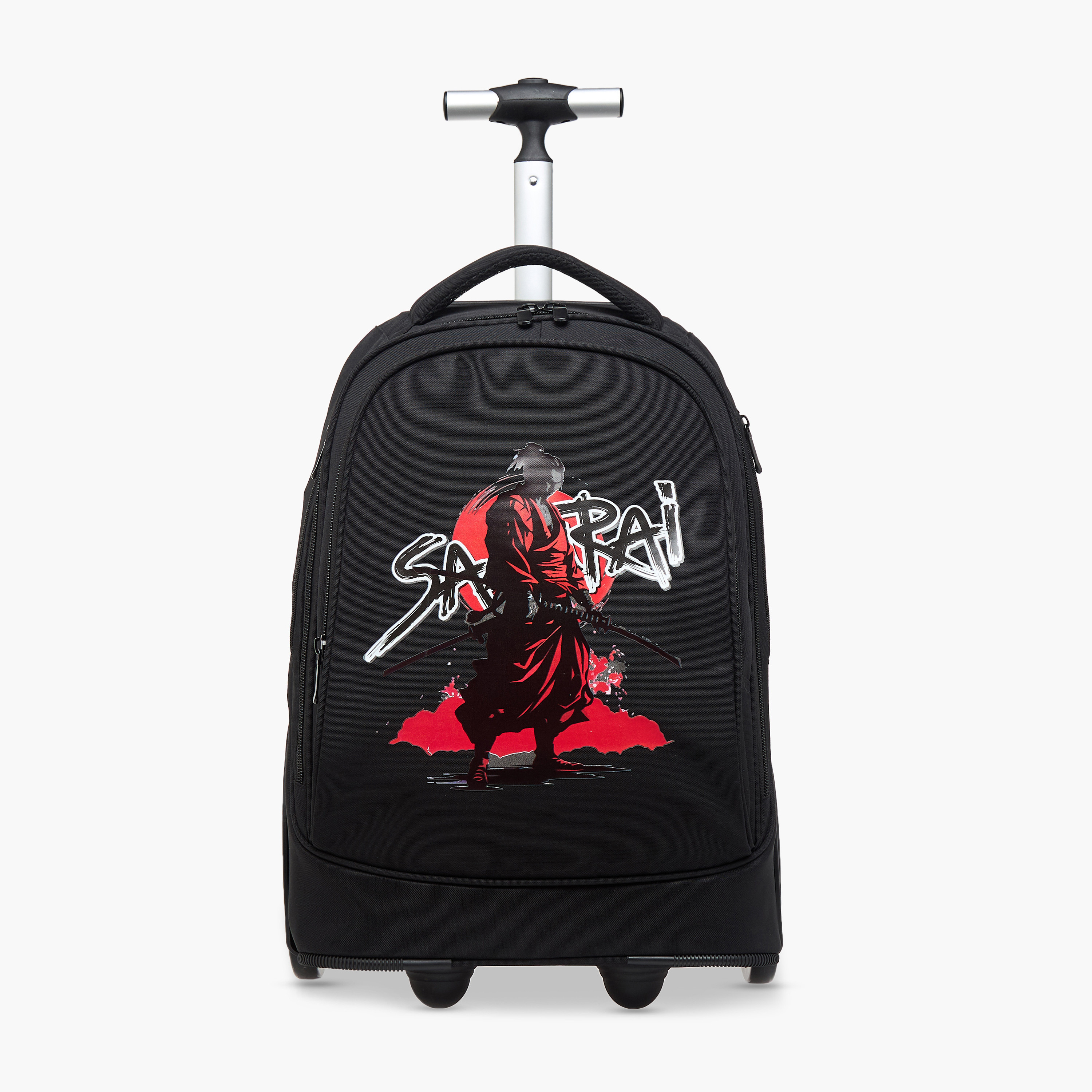 Juniors Samurai Printed Trolley Bag with Adjustable Strap-school-bagsandbackpacks-trolleybags-image-1